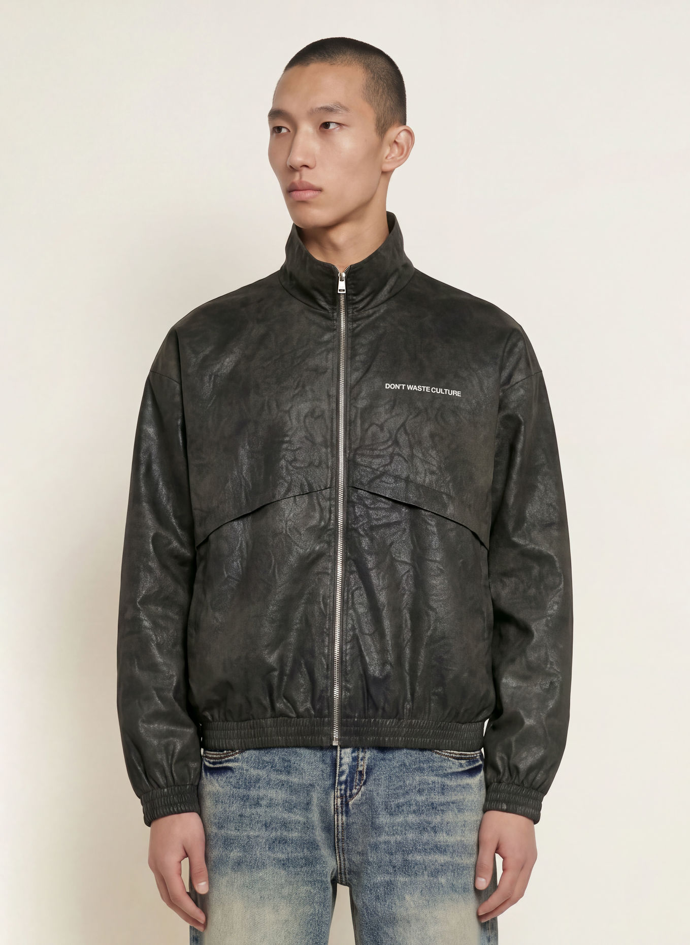 don't waste culture Blouson YANI: KHAKI / SCHWARZ