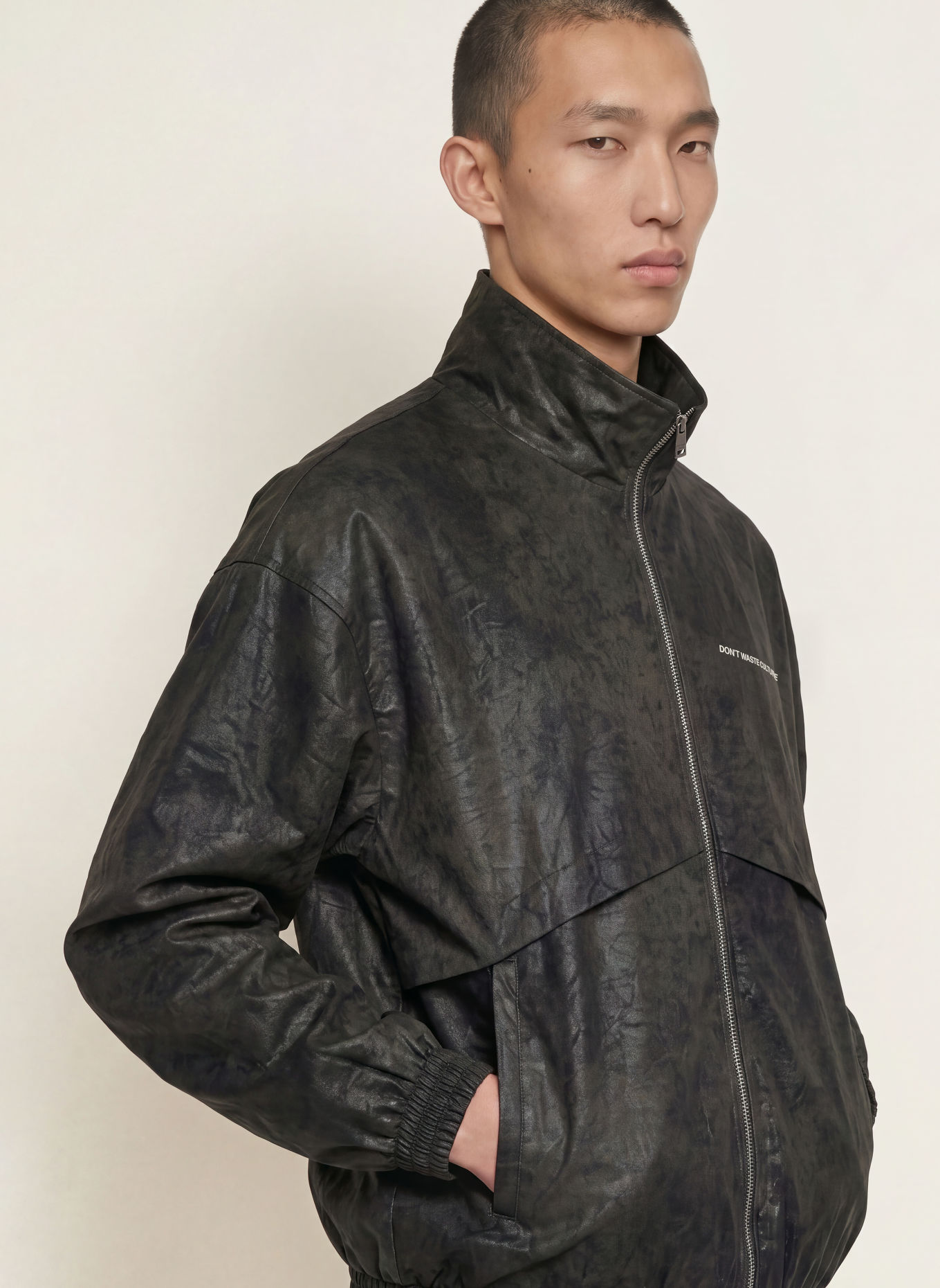 don't waste culture Blouson YANI: KHAKI / SCHWARZ
