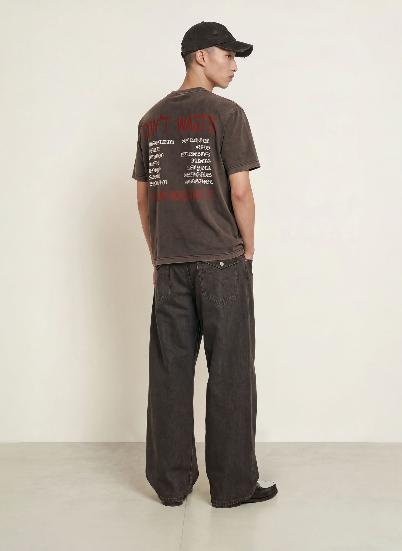 don't waste culture T-Shirt JOVI: SCHWARZ