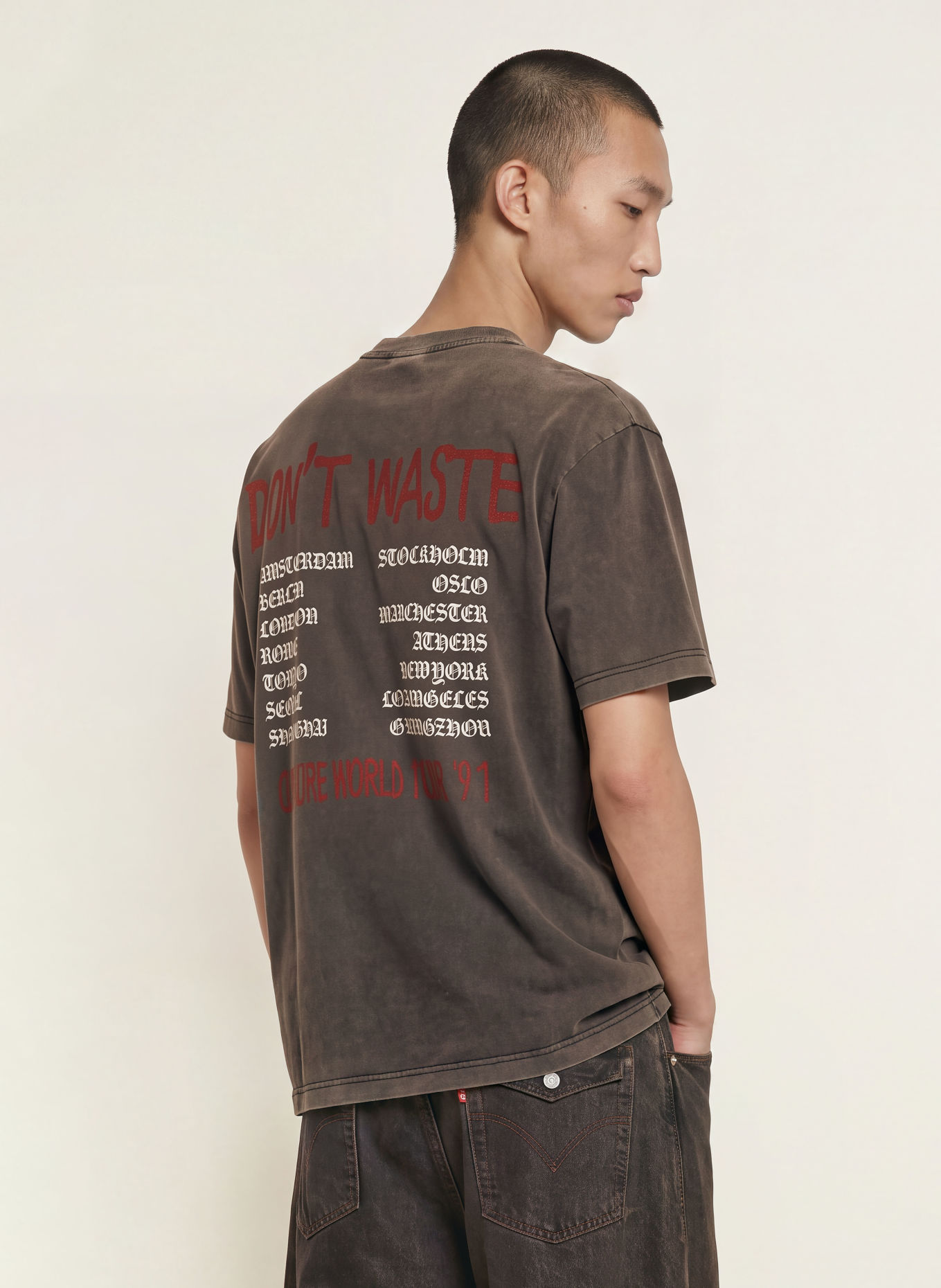 don't waste culture T-Shirt JOVI: SCHWARZ