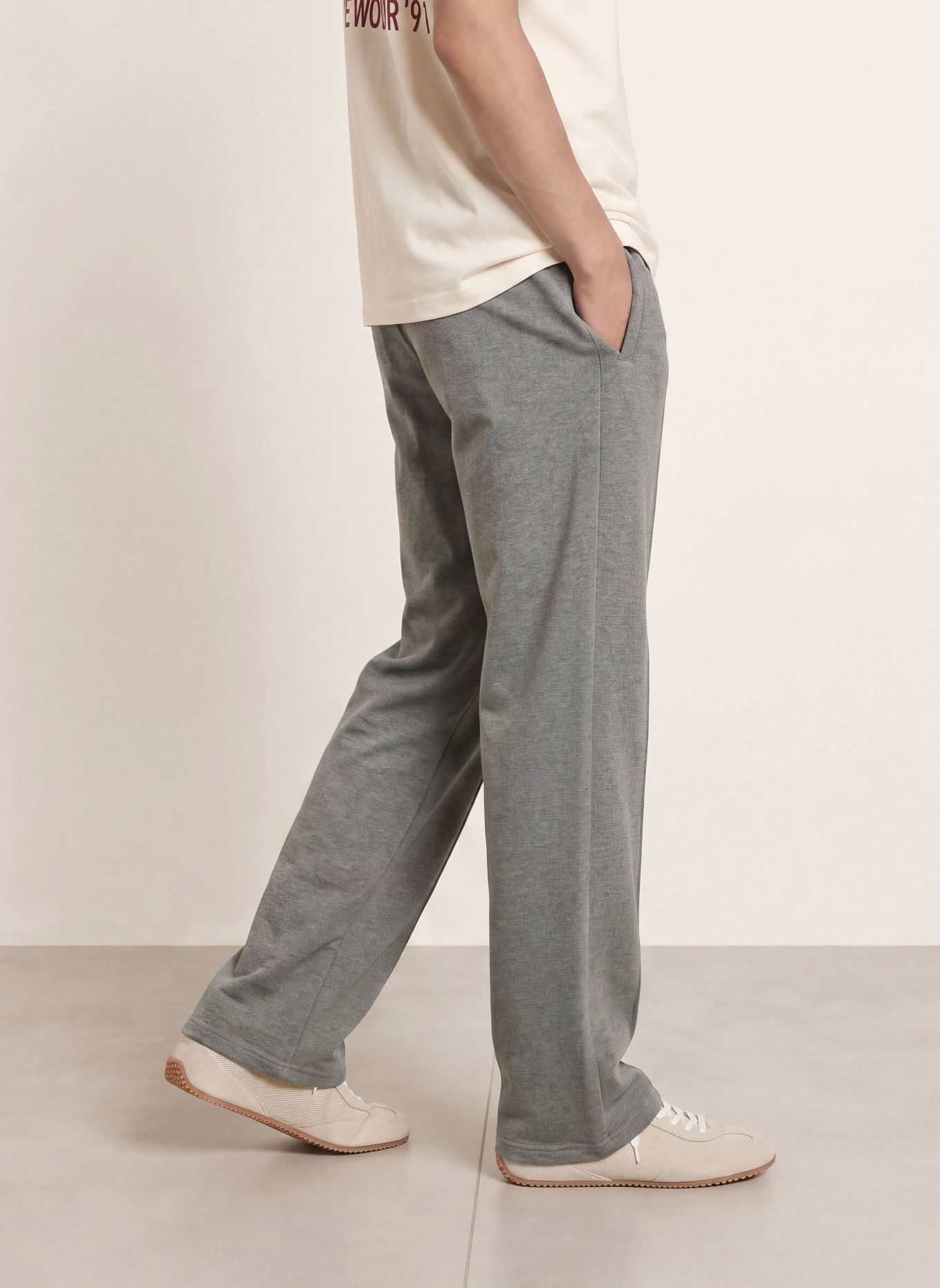 don't waste culture Sweatpants LINO: GRAU