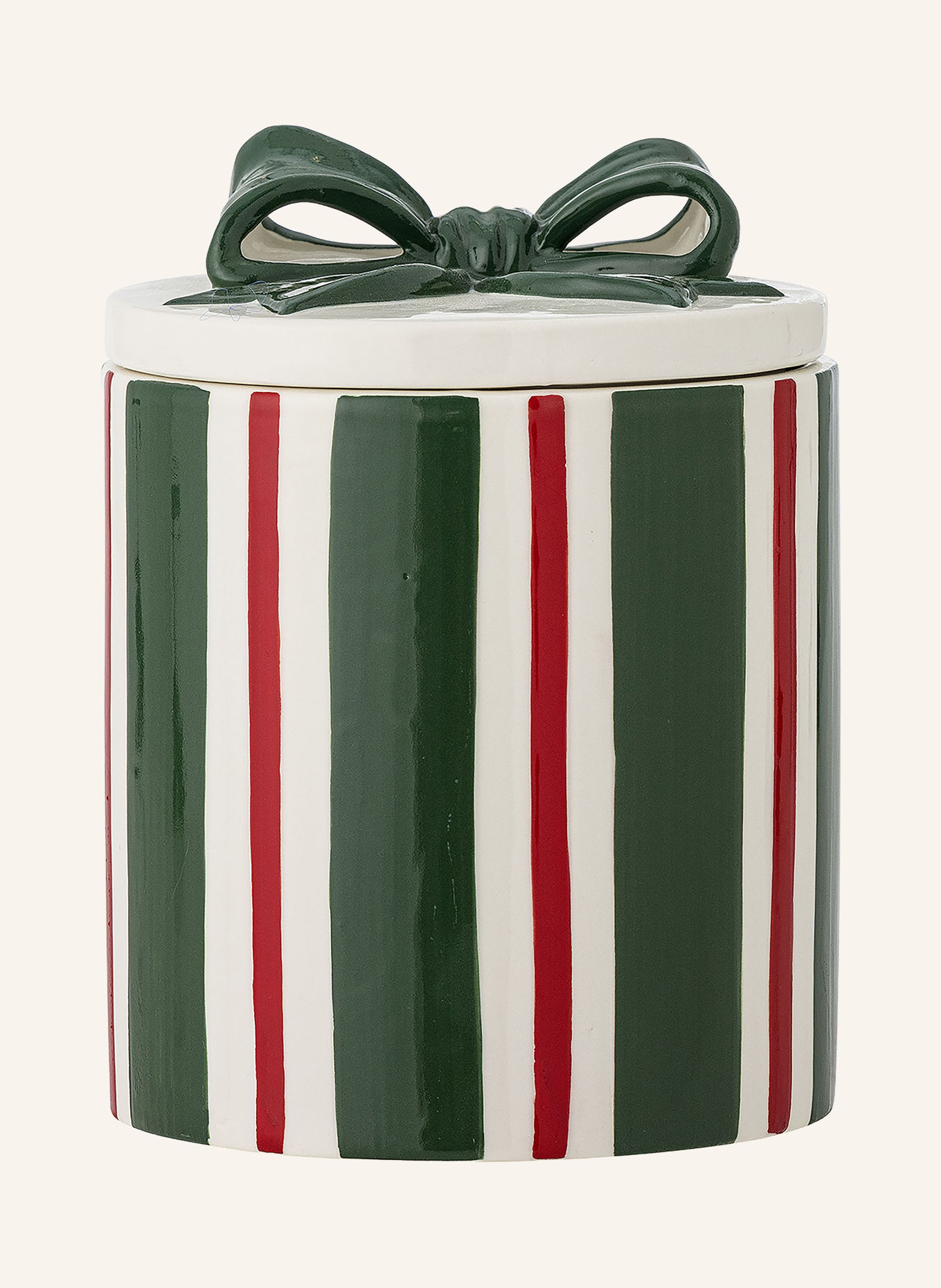 Bloomingville Pot de rangement MARNIA: GROEN / ROUGE / BLANC