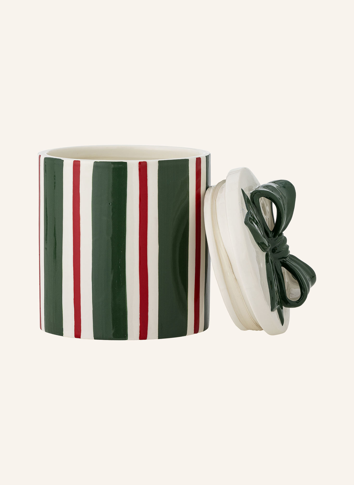 Bloomingville Pot de rangement MARNIA: GROEN / ROUGE / BLANC