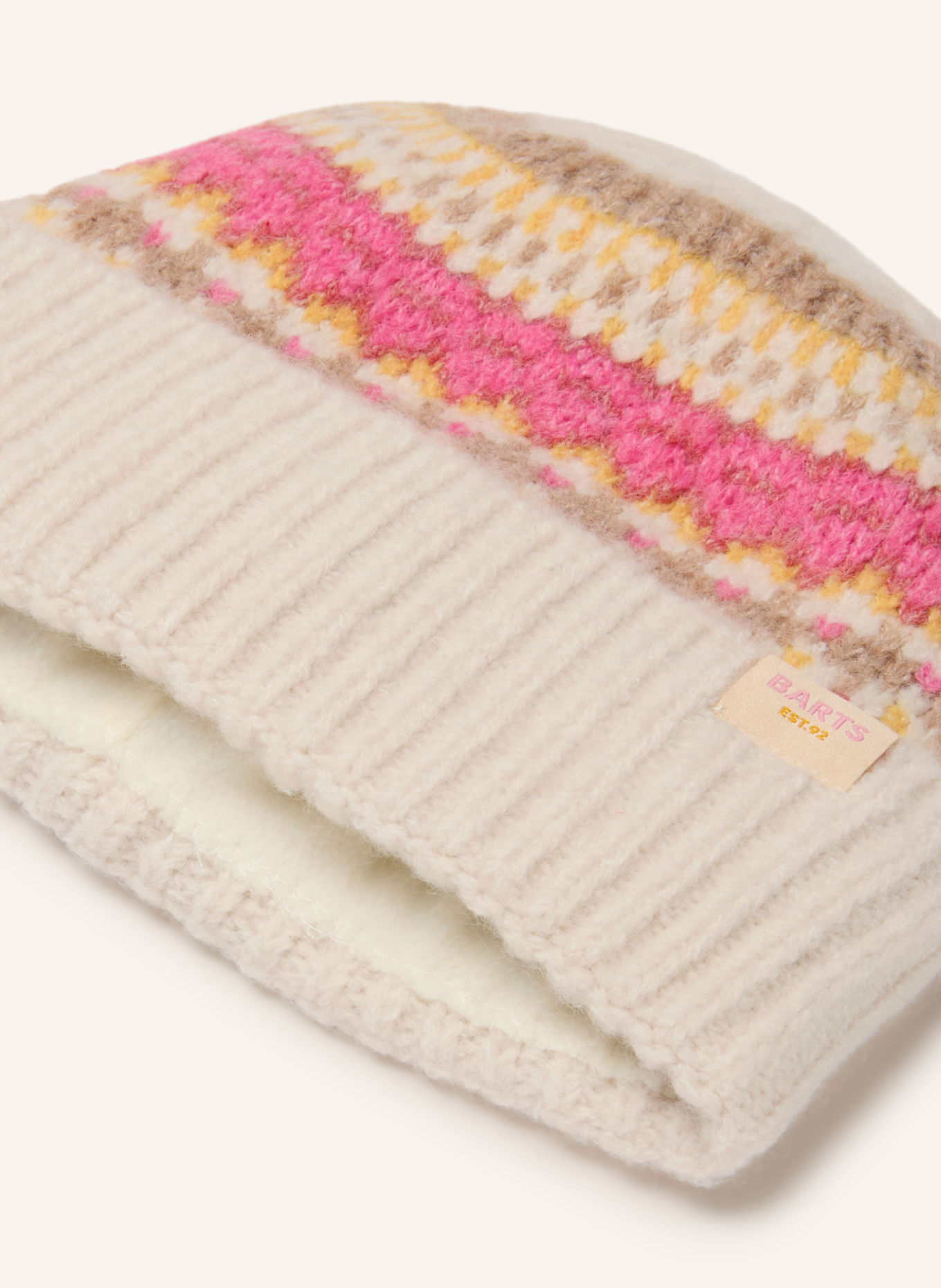 Barts LUCZIA Hat: CREAM / PINK / YELLOW