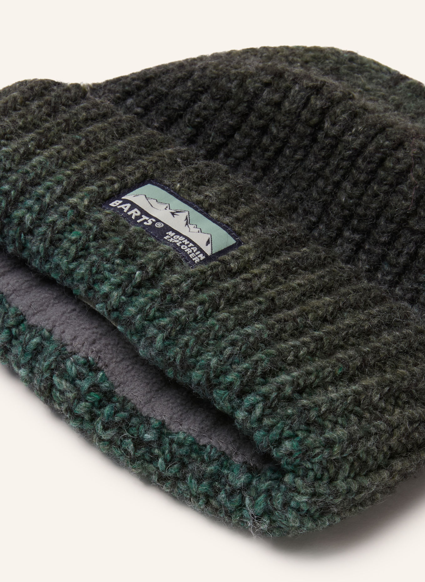 Barts ANNAG Hat: GREEN / DARK GRAY / DARK GREEN