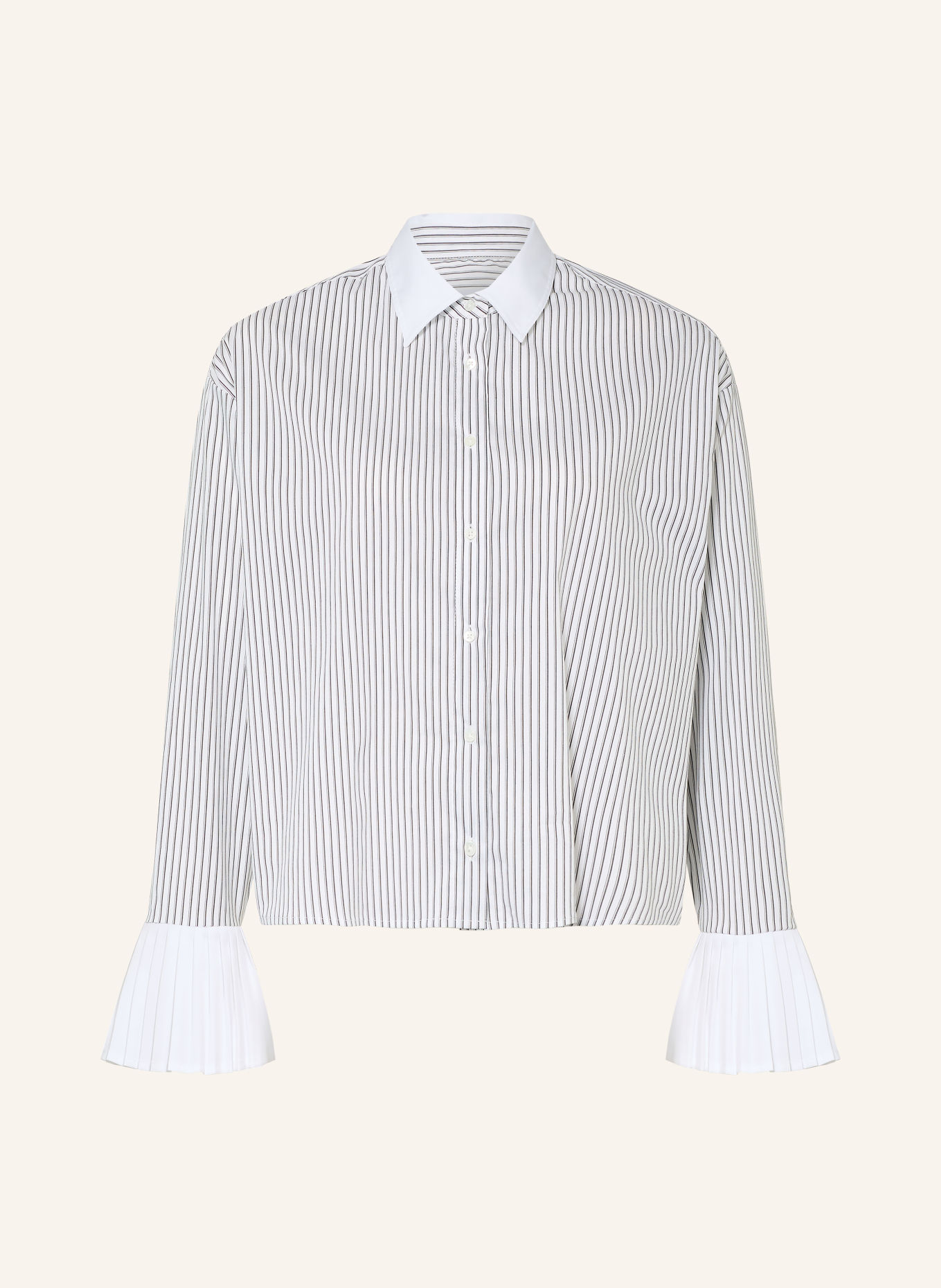 TONNO & PANNA Hemdbluse: WEISS / SCHWARZ