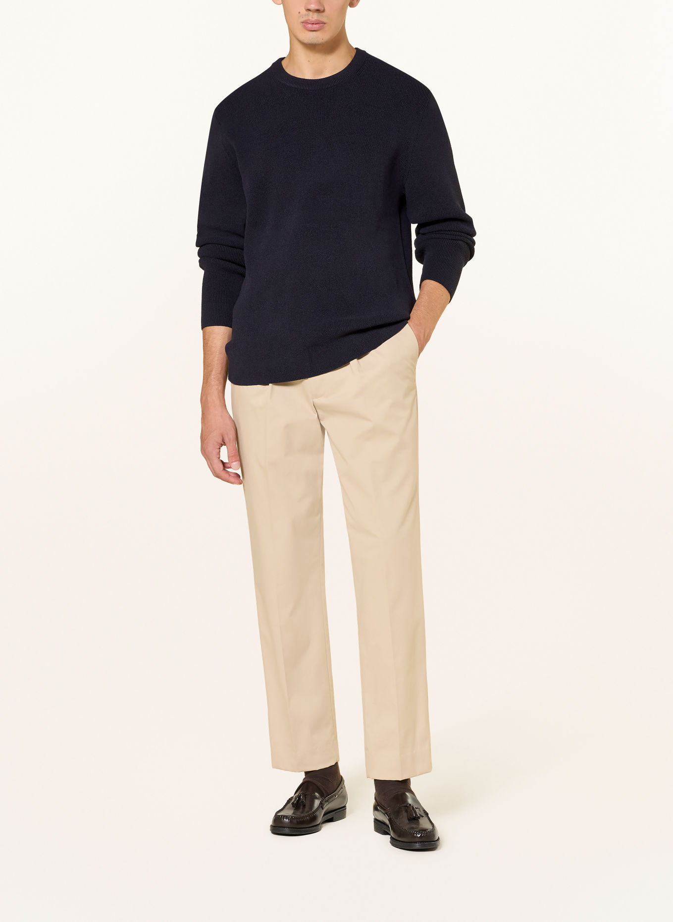 JOOP! JEANS Pulover CHASPOR: ALBASTRU ÎNCHIS