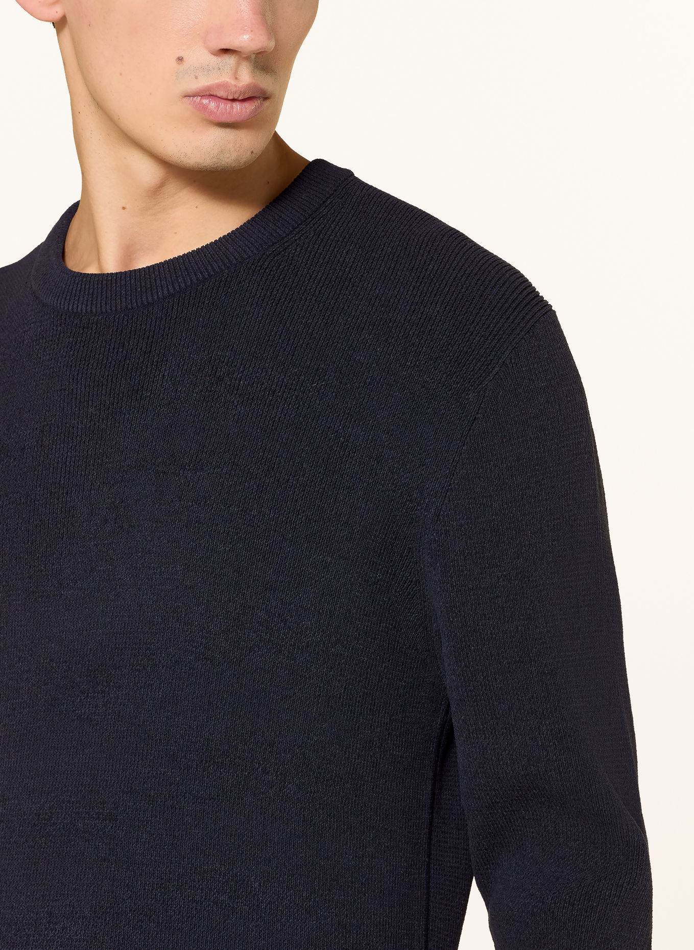 JOOP! JEANS Pulover CHASPOR: ALBASTRU ÎNCHIS