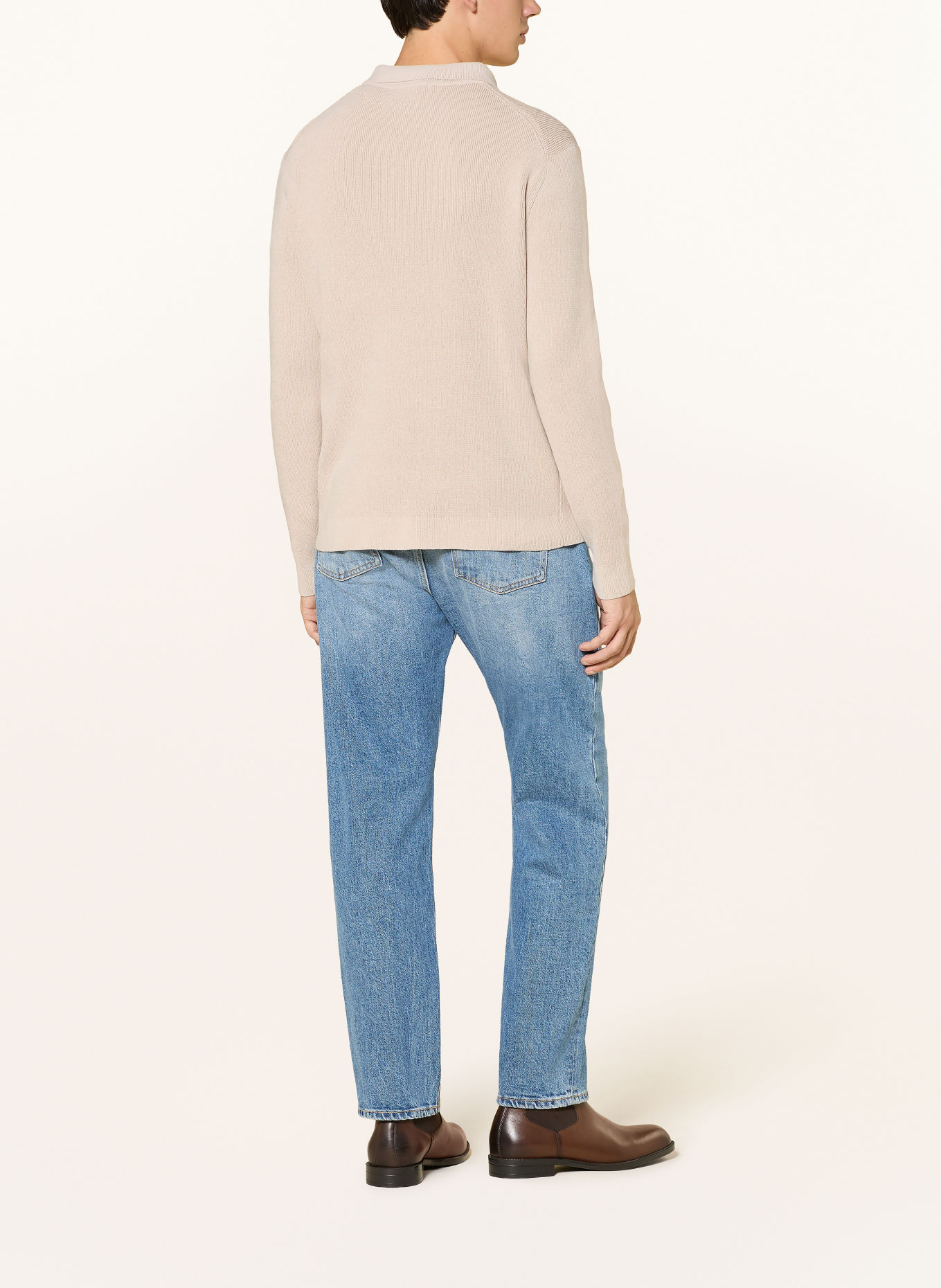 JOOP! JEANS CHILESCO Knit polo shirt: BEIGE