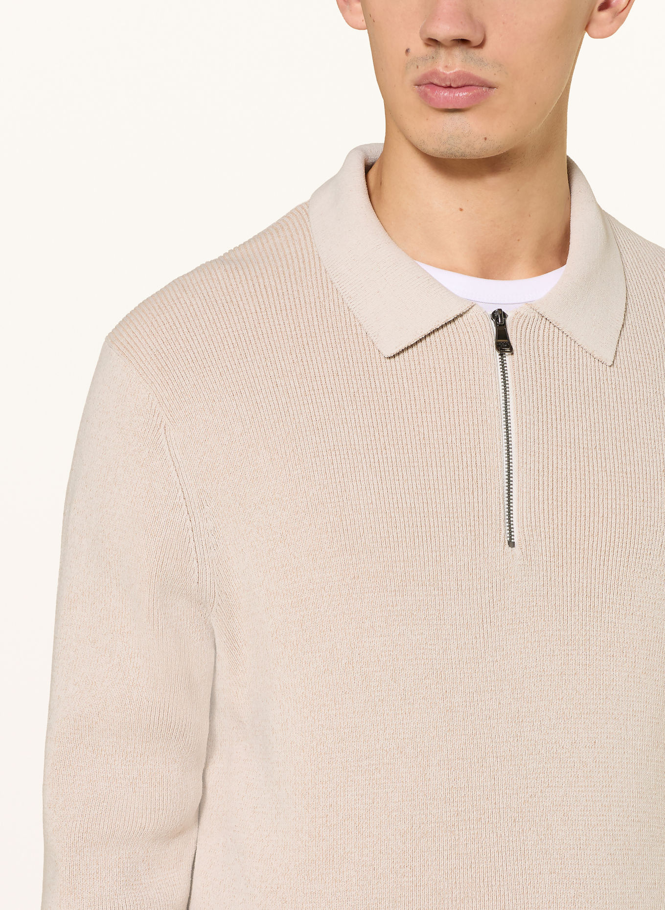 JOOP! JEANS CHILESCO Knit polo shirt: BEIGE