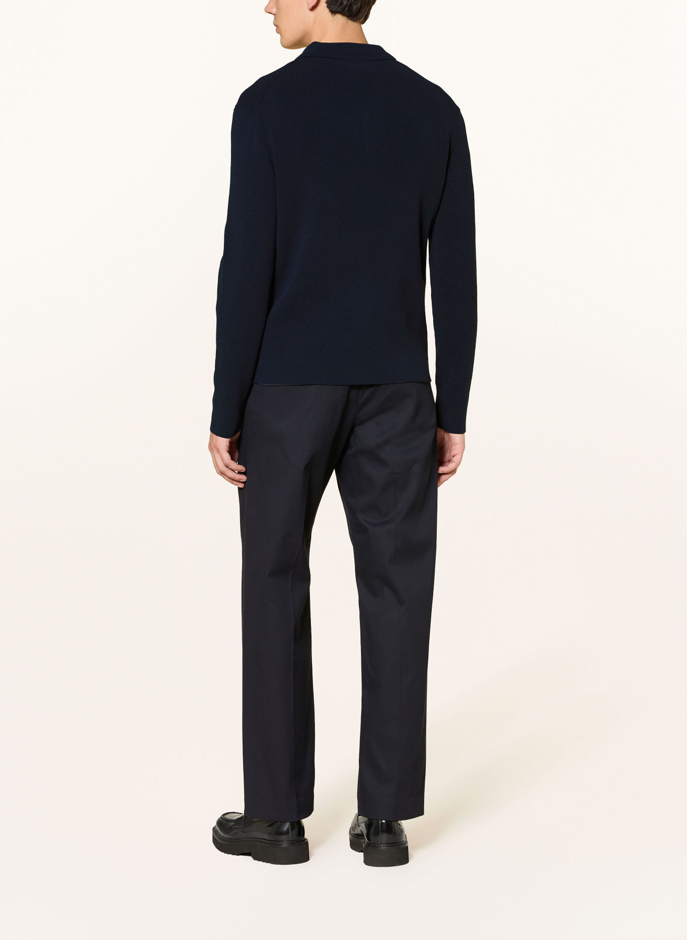 JOOP! JEANS Strick-Poloshirt CHILESCO: DUNKELBLAU