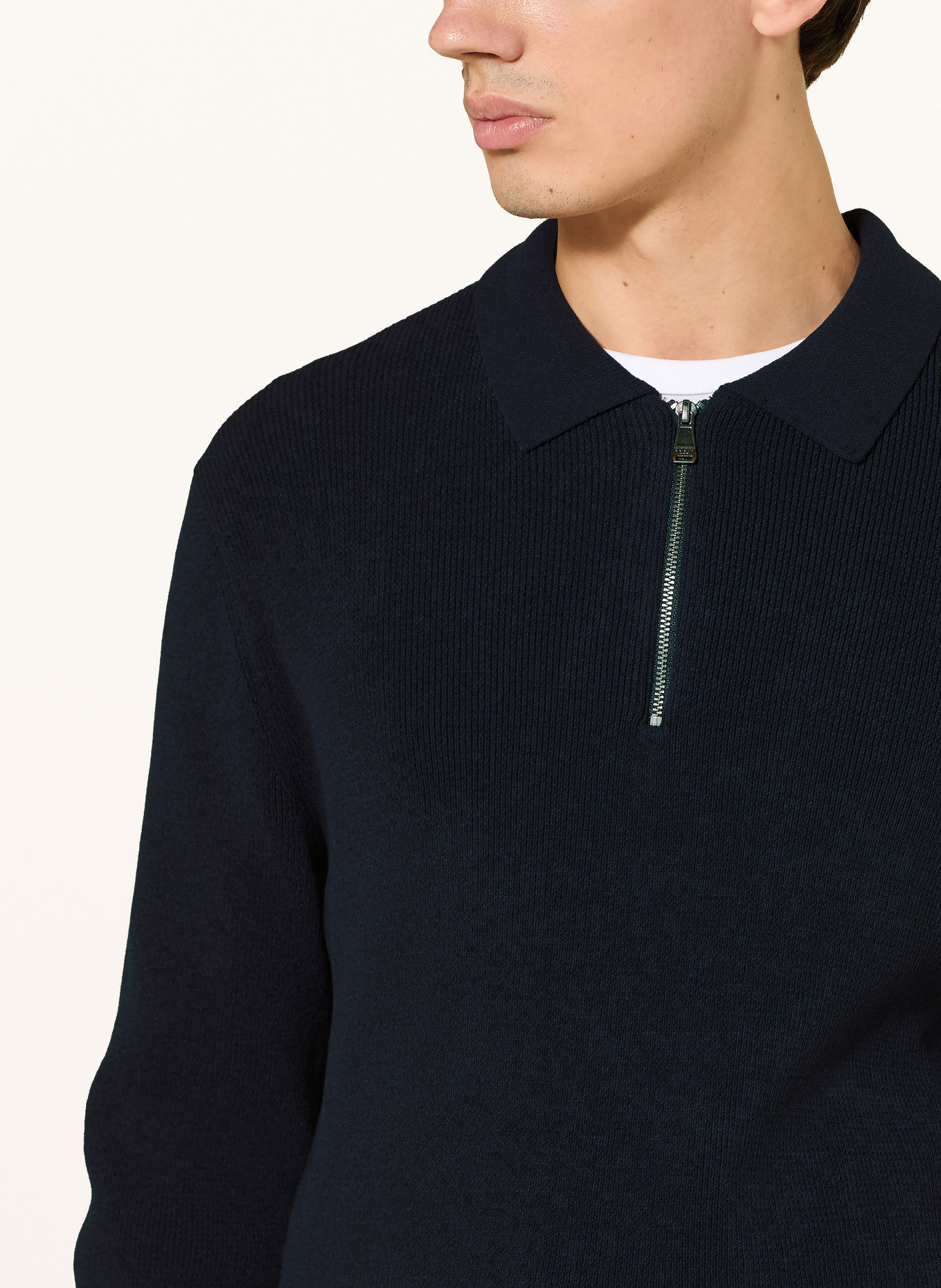 JOOP! JEANS Strick-Poloshirt CHILESCO: DUNKELBLAU