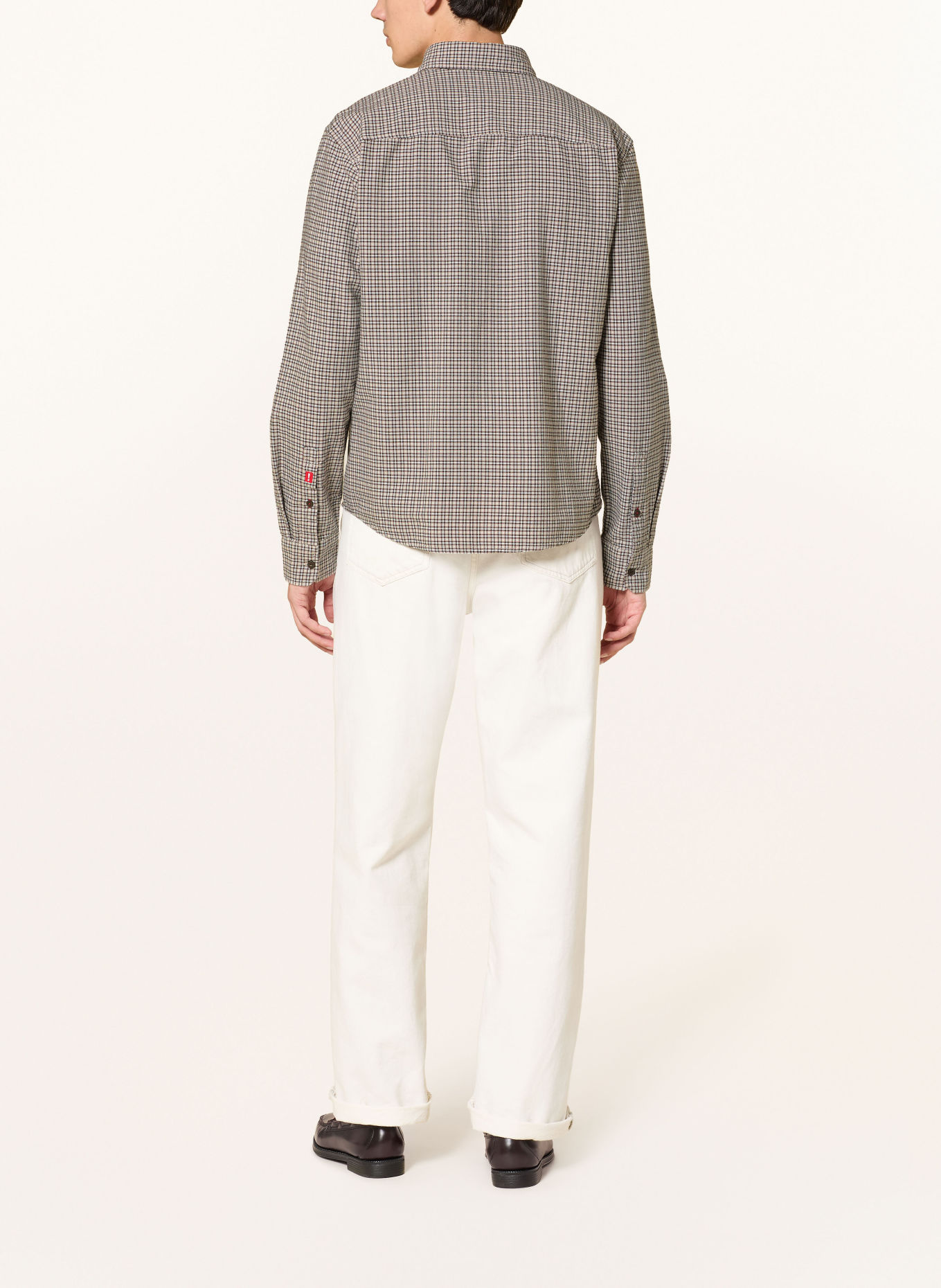 JOOP! JEANS HELI Comfort Fit Shirt: BROWN / WHITE