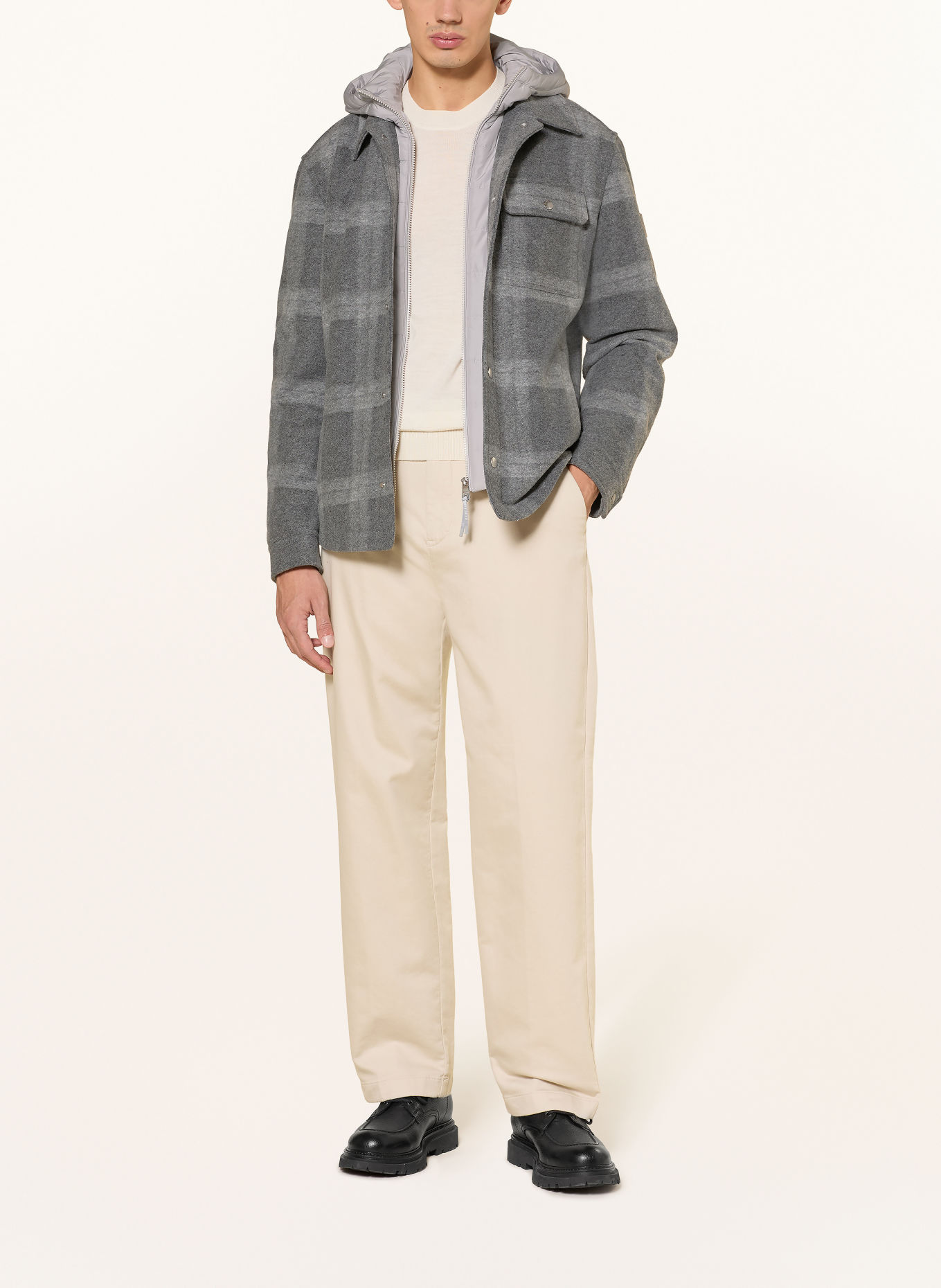 JOOP! JEANS Jachetă BARFORD: GRI / GRI DESCHIS