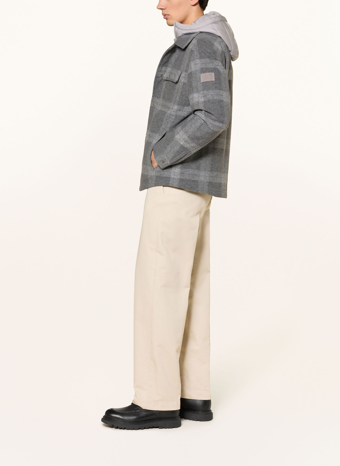 JOOP! JEANS Jachetă BARFORD: GRI / GRI DESCHIS