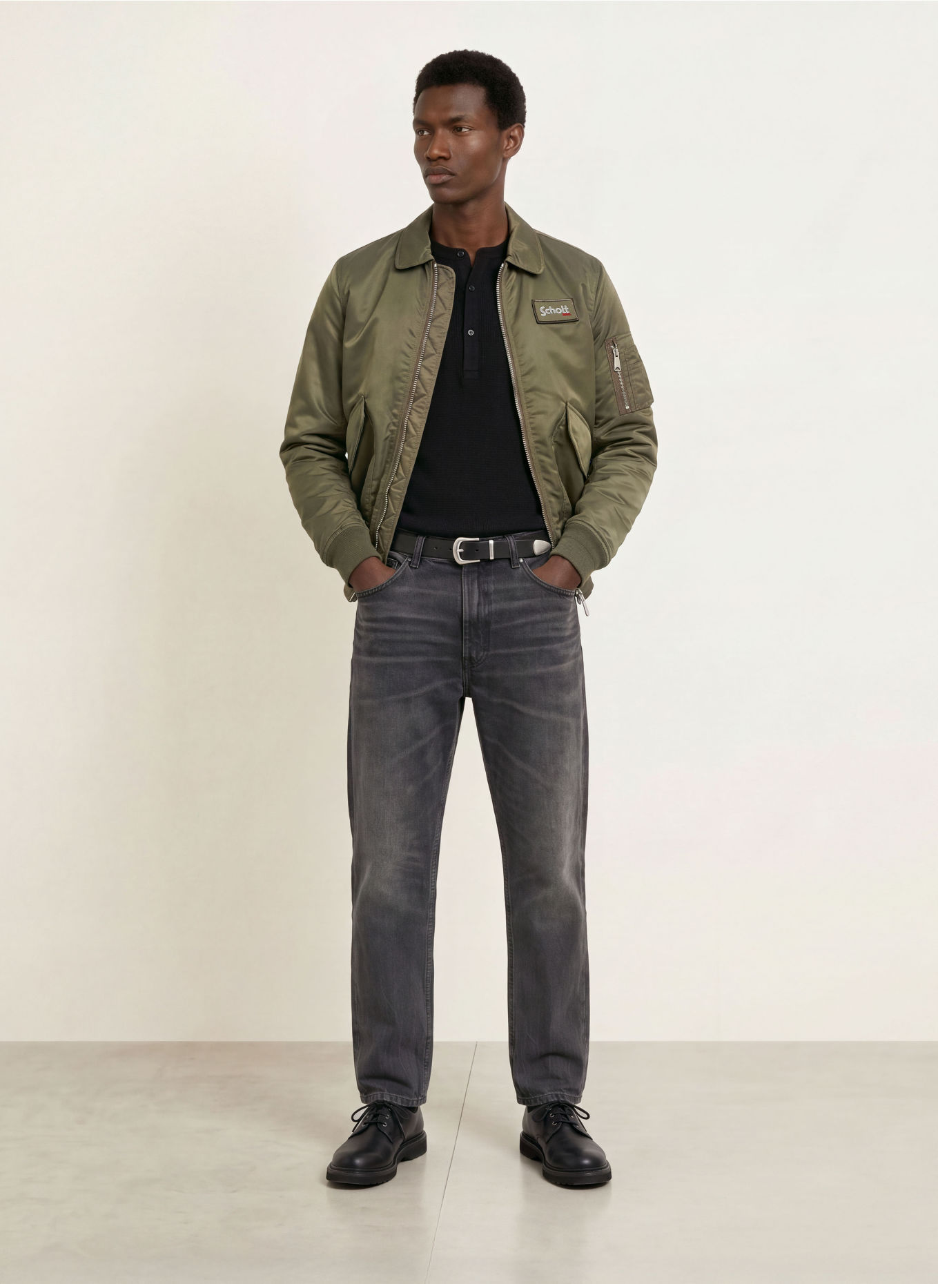 Schott NYC Blouson: KAKI