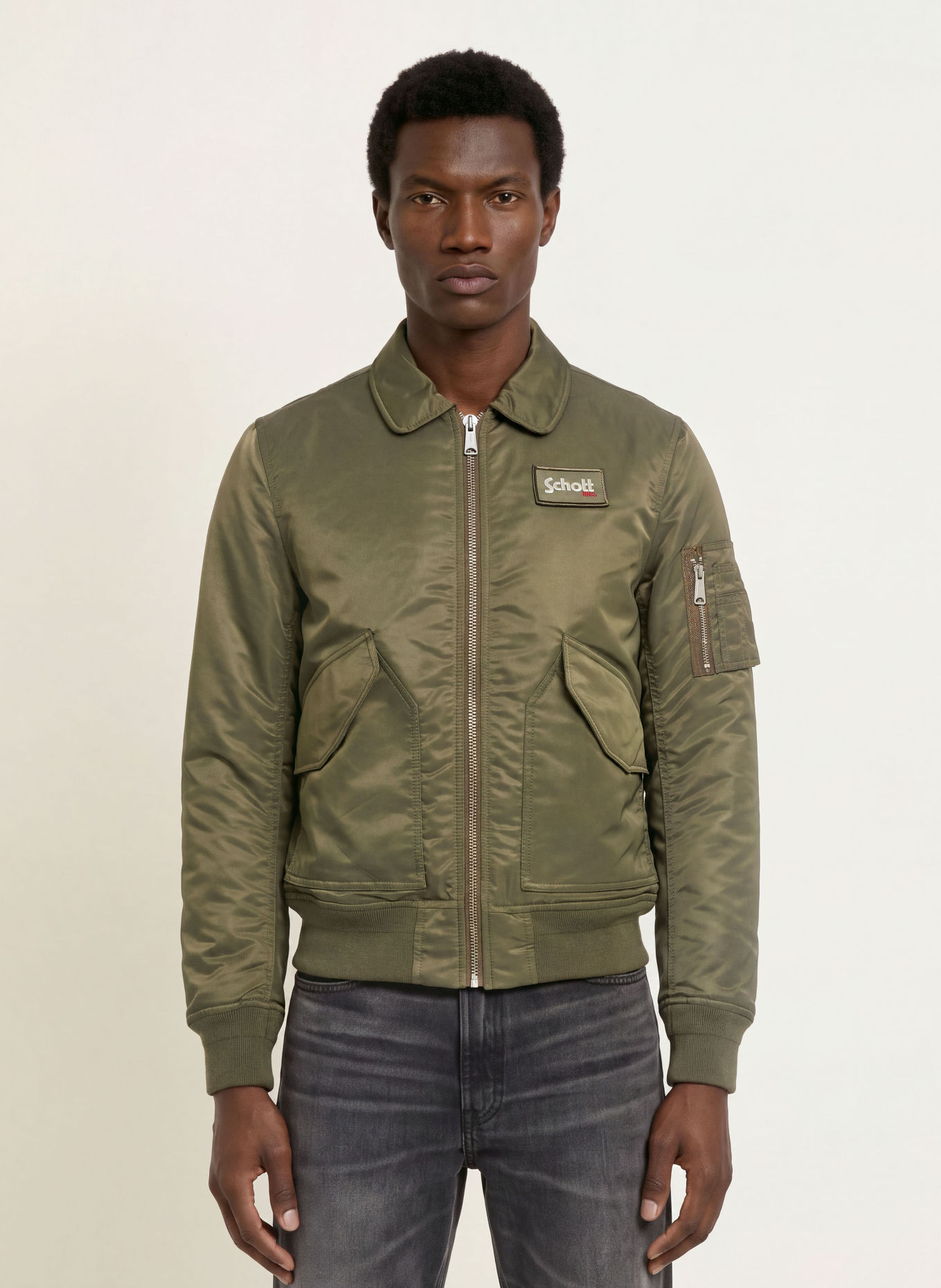 Schott NYC Blouson: KAKI