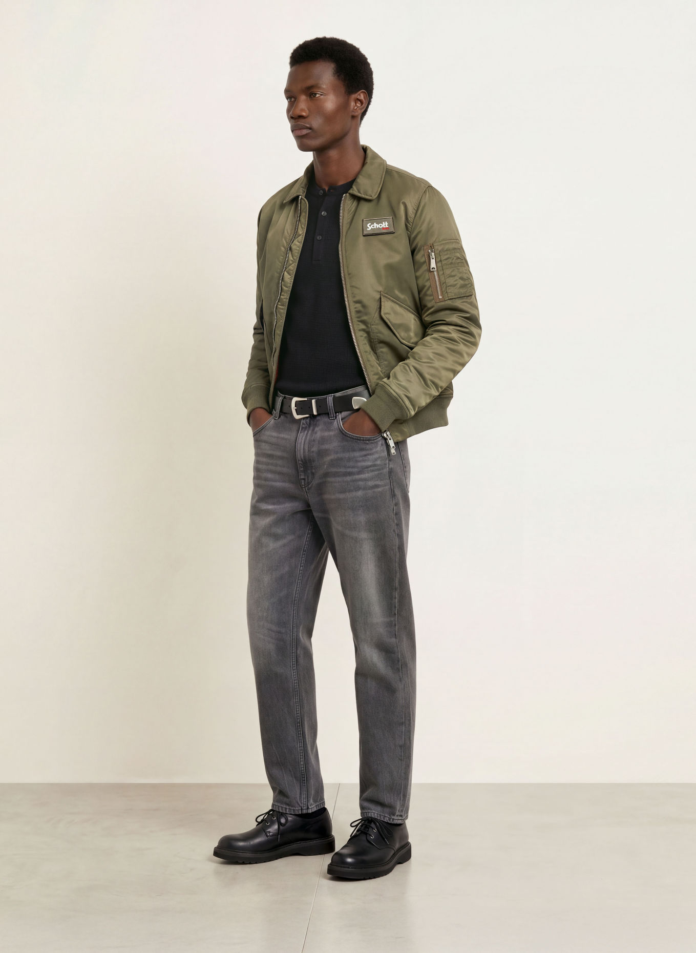 Schott NYC Blouson: KAKI
