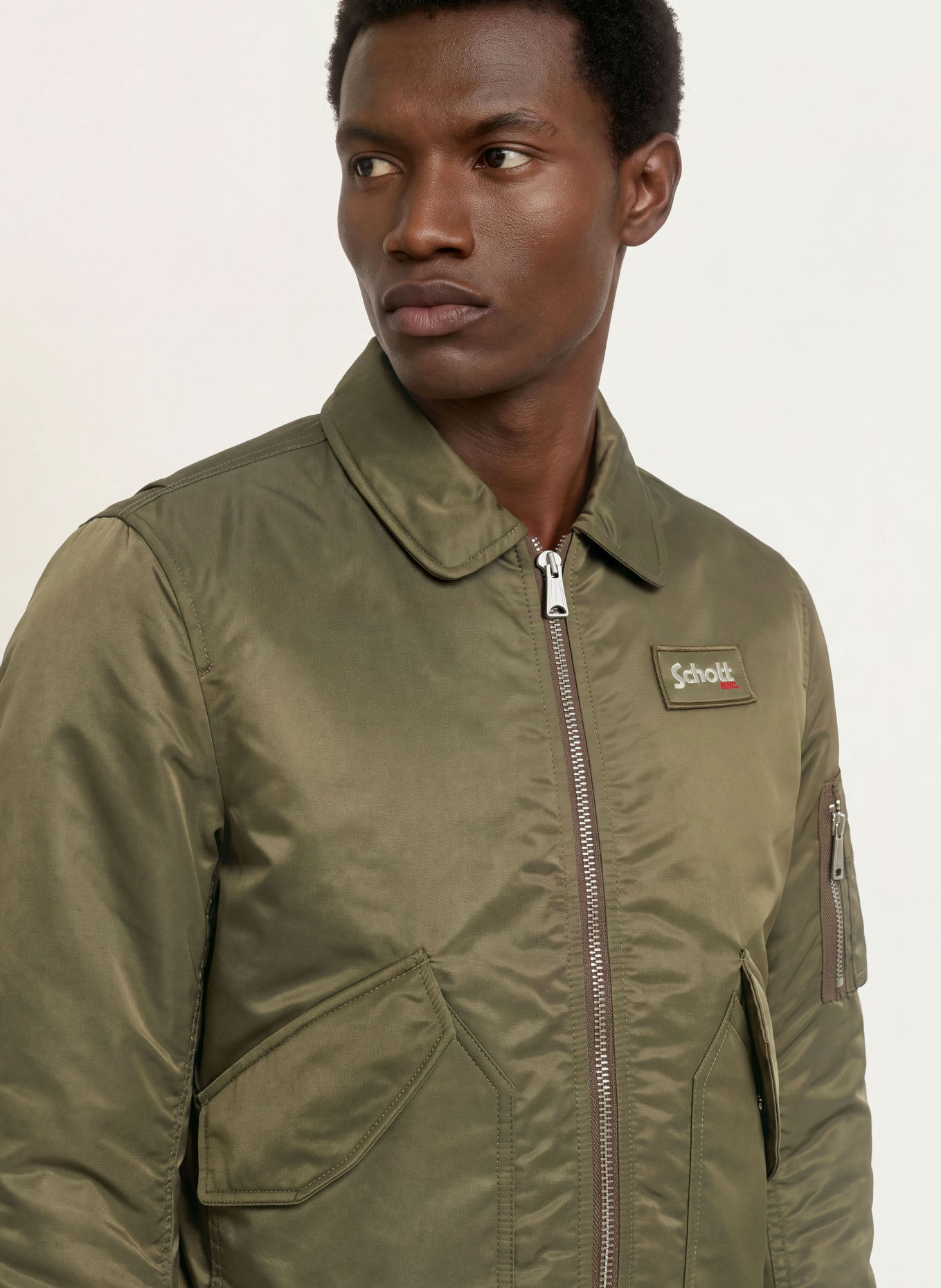Schott NYC Blouson: KAKI