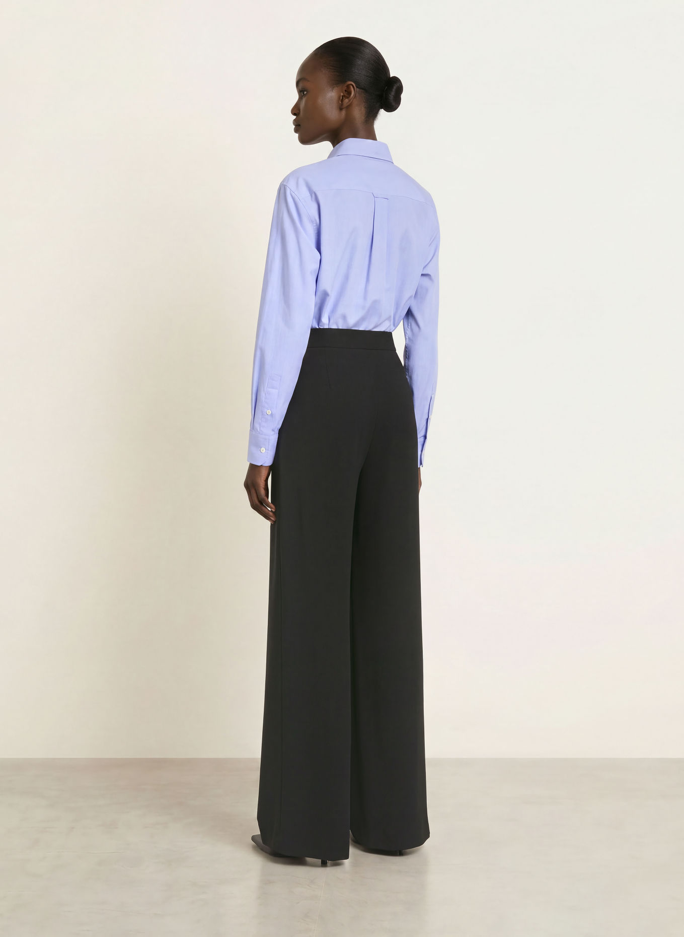 RAFFAELLO ROSSI LENE Wide-leg trousers: BLACK