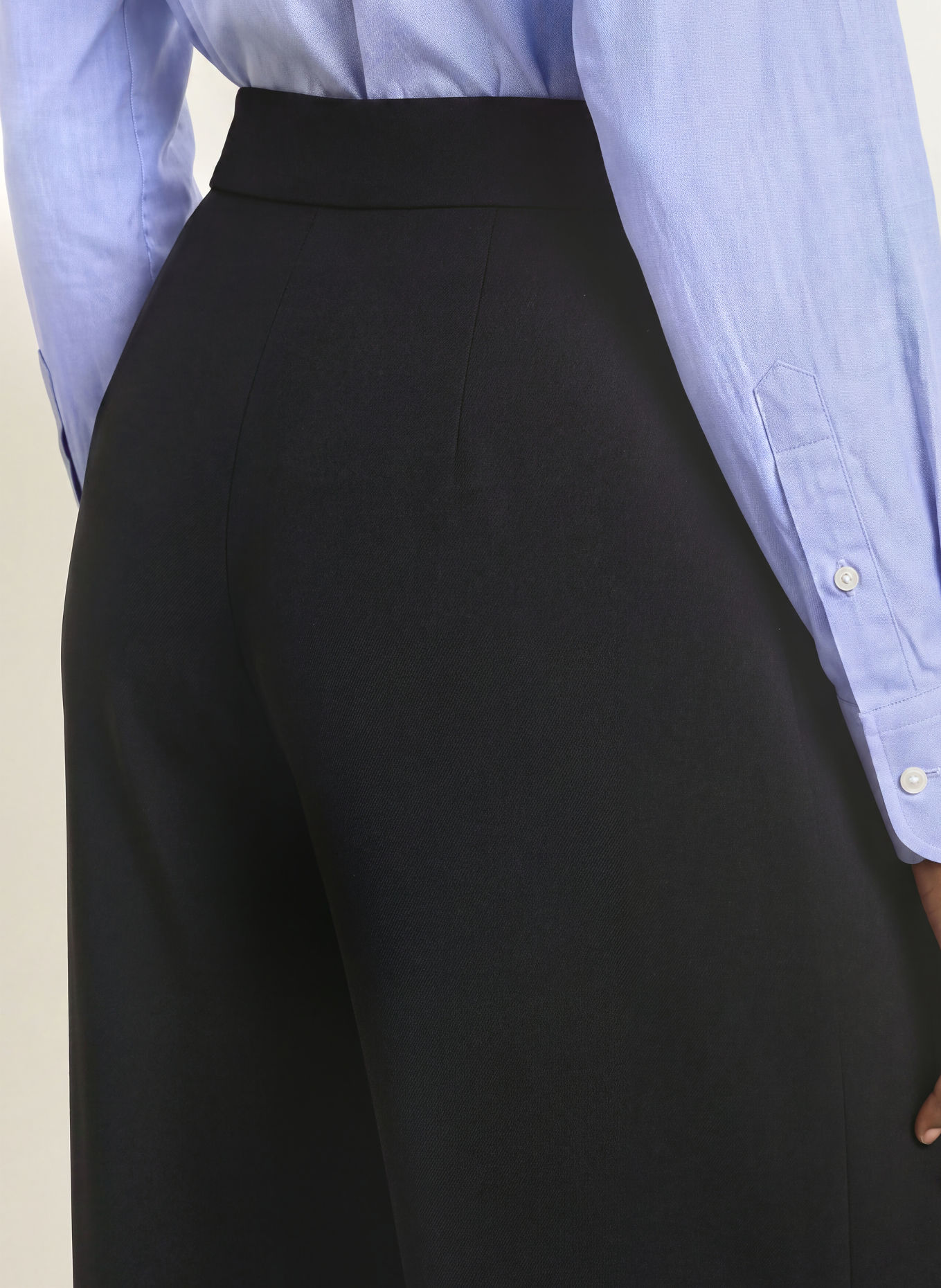 RAFFAELLO ROSSI LENE Wide-leg trousers: BLACK