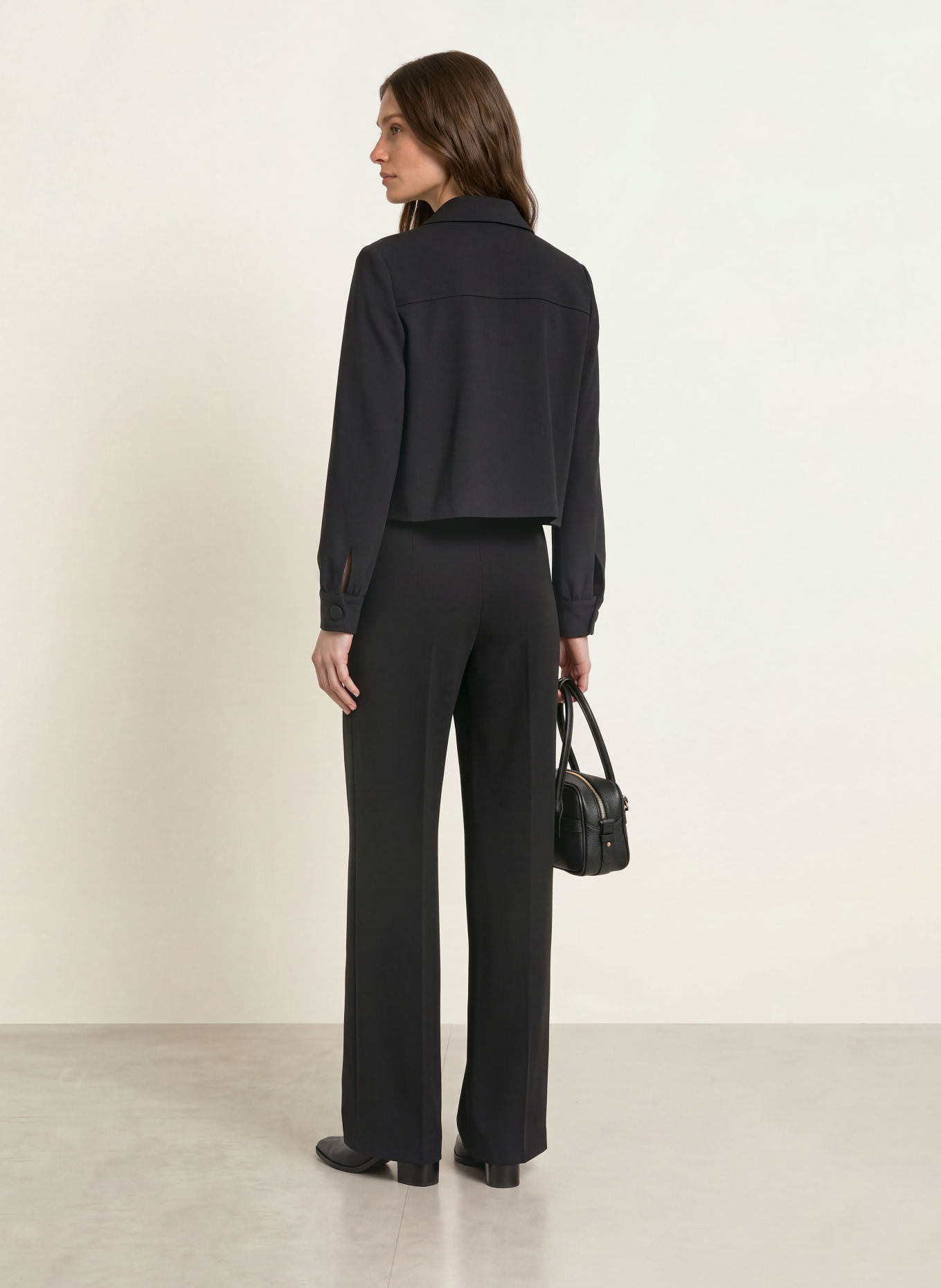 RAFFAELLO ROSSI MILARA Wide-leg trousers: BLACK