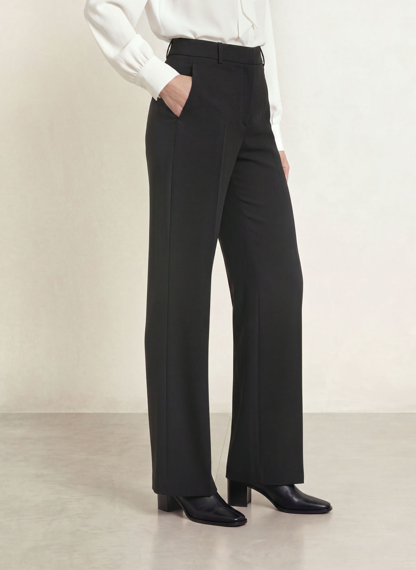 RAFFAELLO ROSSI MILARA Wide-leg trousers: BLACK