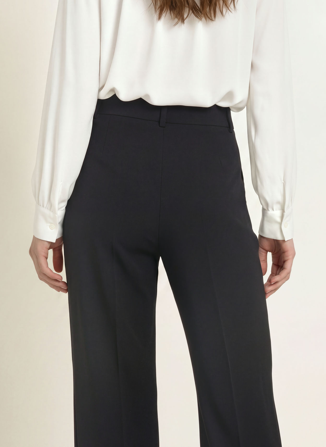 RAFFAELLO ROSSI MILARA Wide-leg trousers: BLACK