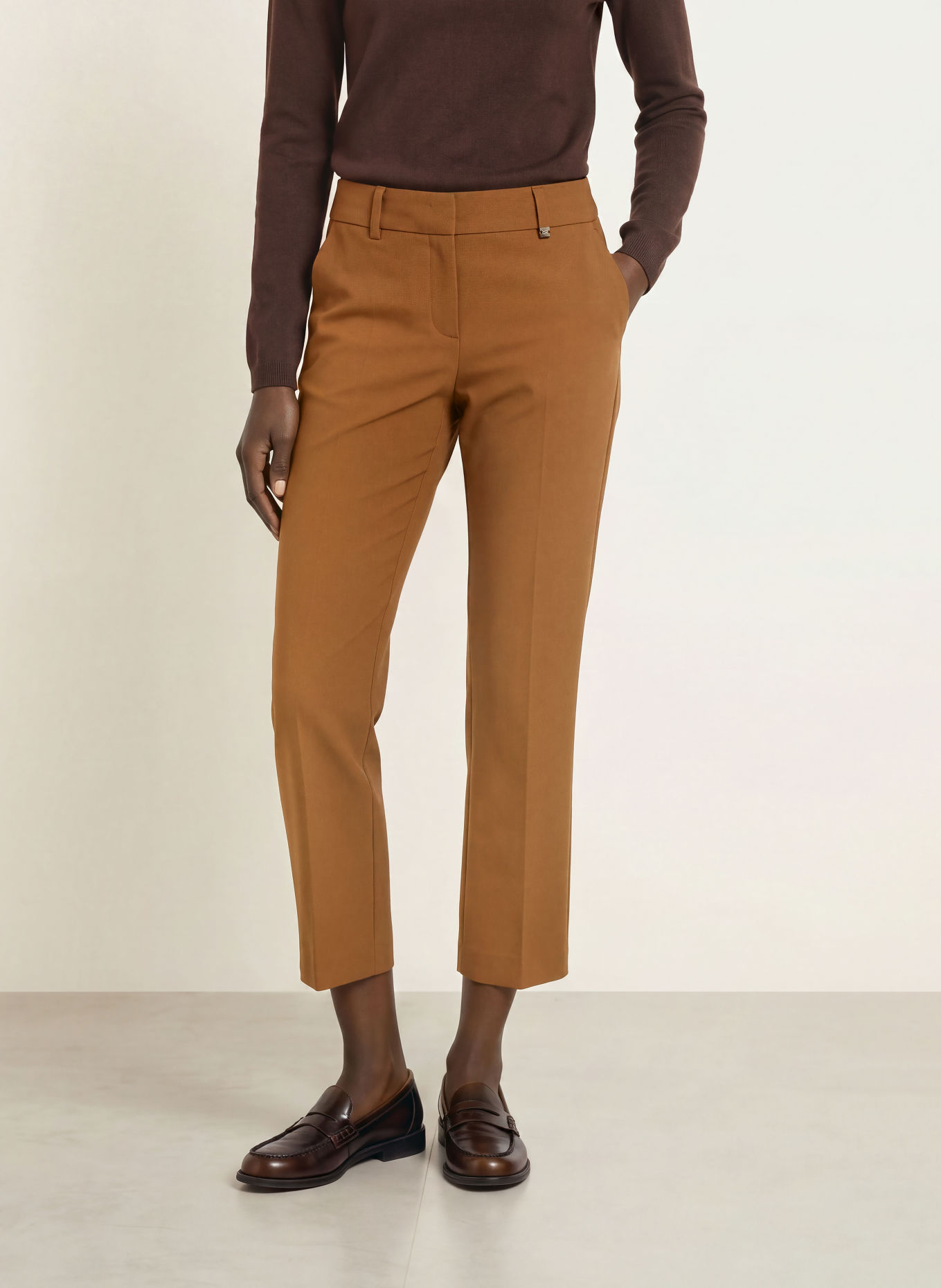 RAFFAELLO ROSSI Pantalon 7/8 DORA: MARRON