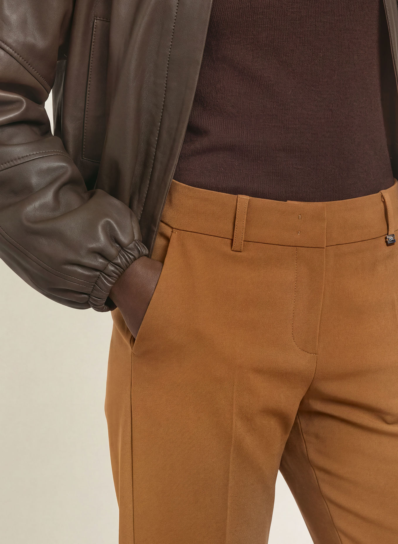 RAFFAELLO ROSSI Pantalon 7/8 DORA: MARRON