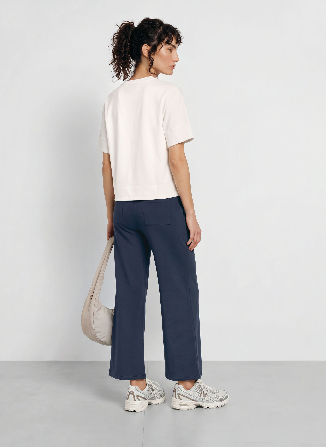ELBSAND JUNO T-shirt: WHITE