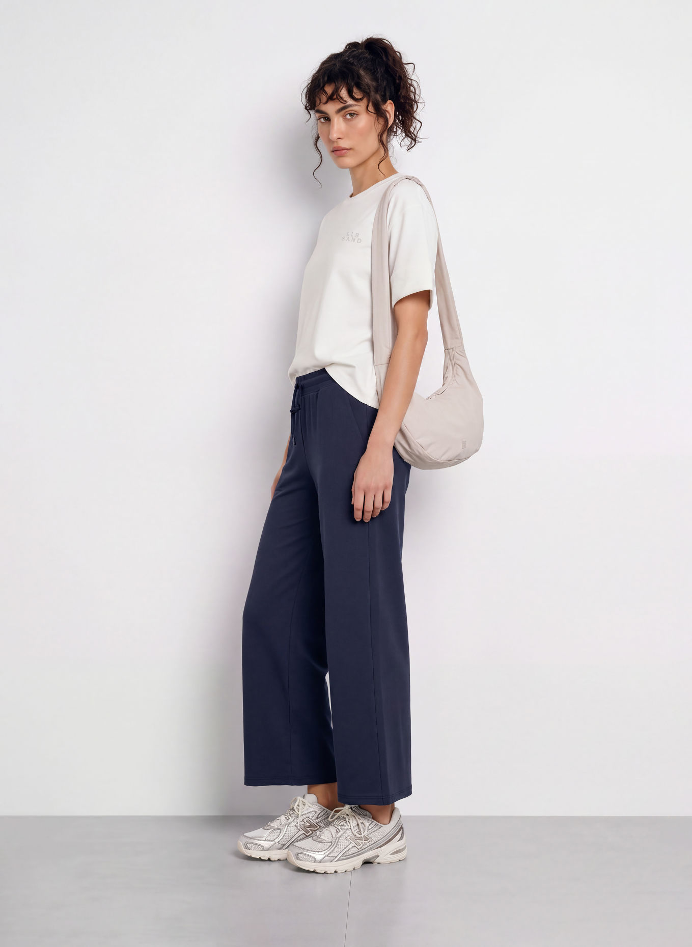 ELBSAND JUNO T-shirt: WHITE