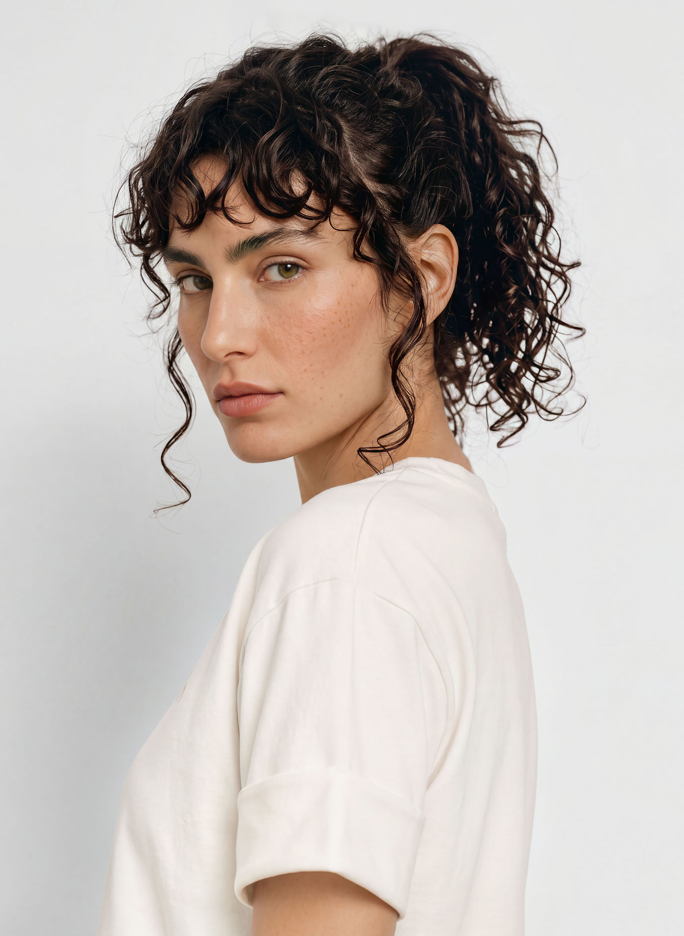 ELBSAND JUNO T-shirt: WHITE