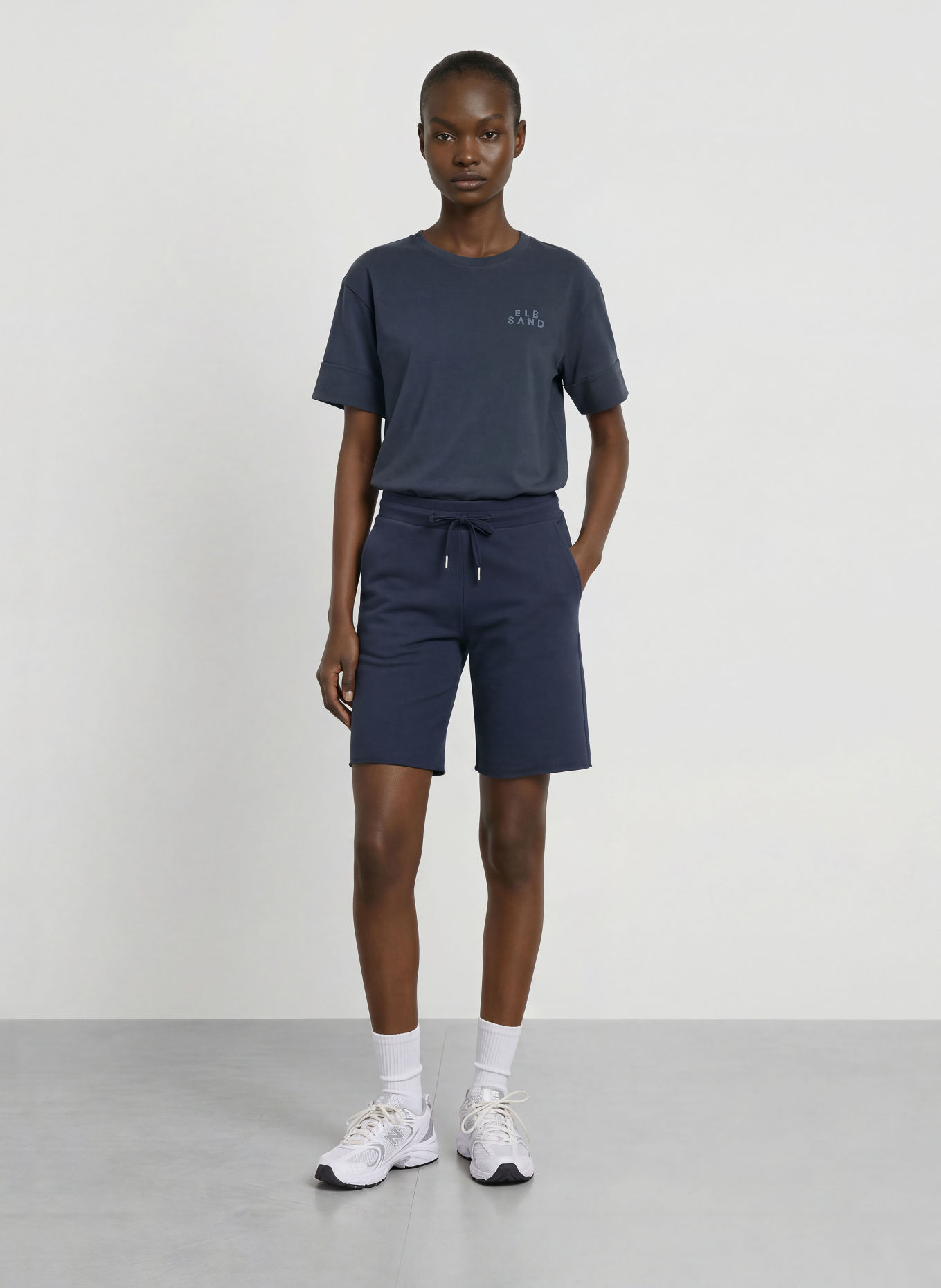 ELBSAND T-Shirt JUNO: DUNKELBLAU