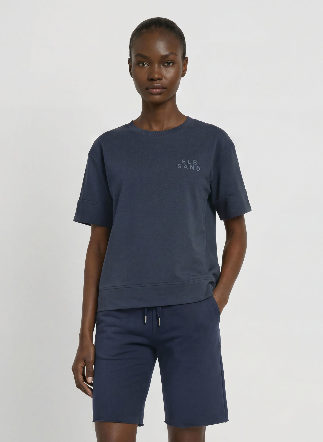 ELBSAND T-Shirt JUNO: DUNKELBLAU