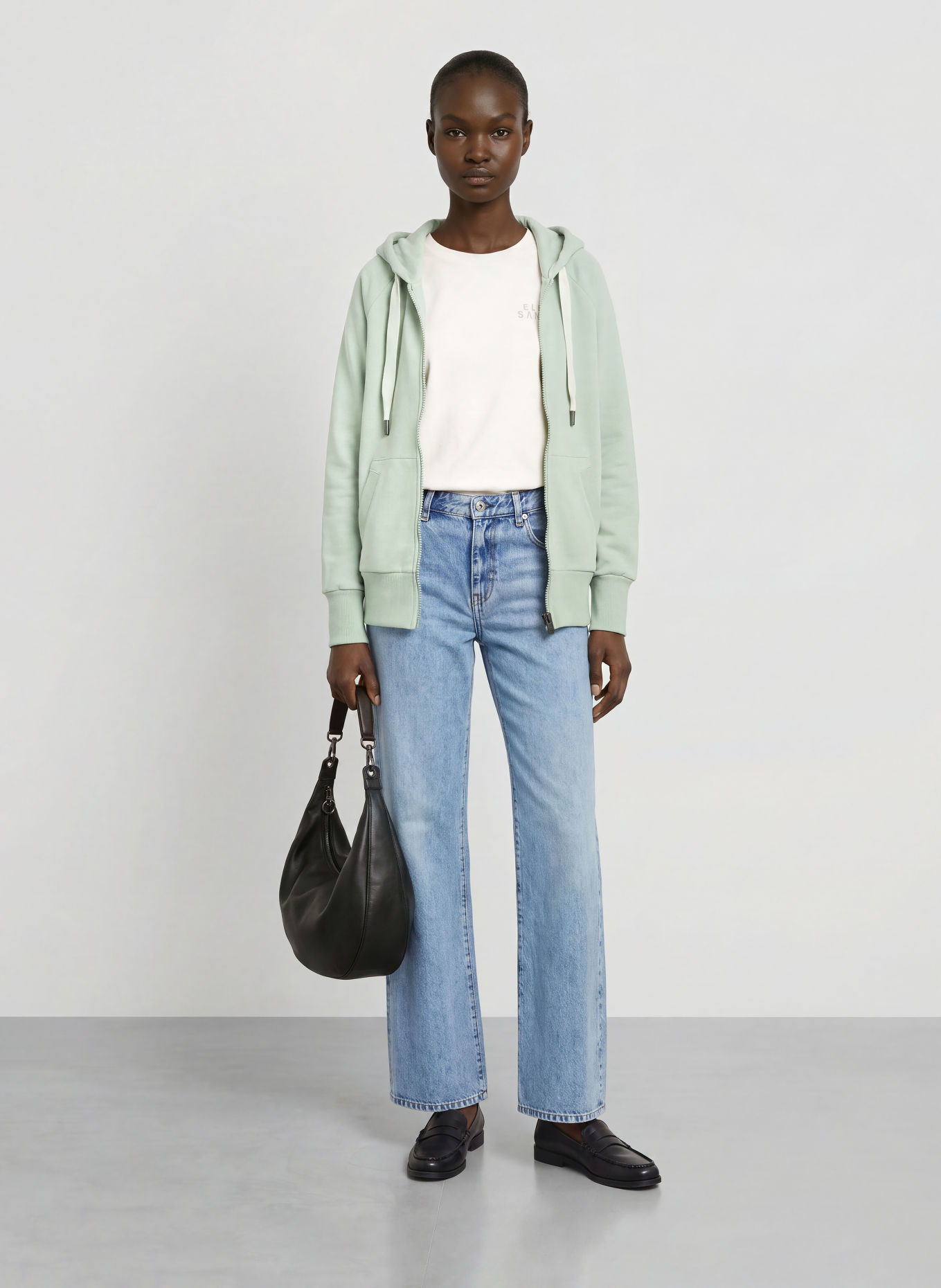 ELBSAND Sweatvest KELINA: LICHTGROEN