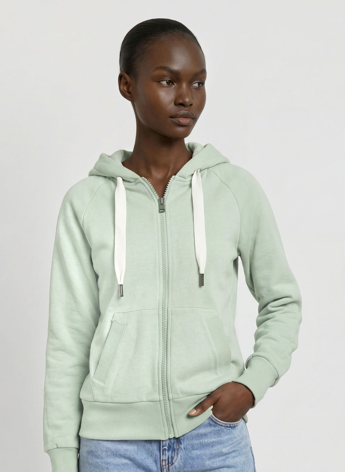 ELBSAND Sweatvest KELINA: LICHTGROEN