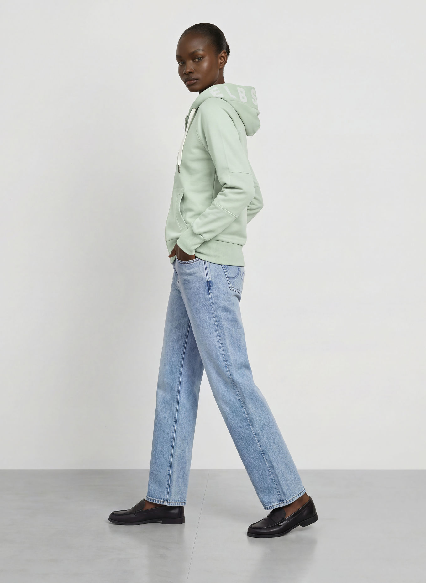 ELBSAND Sweatvest KELINA: LICHTGROEN