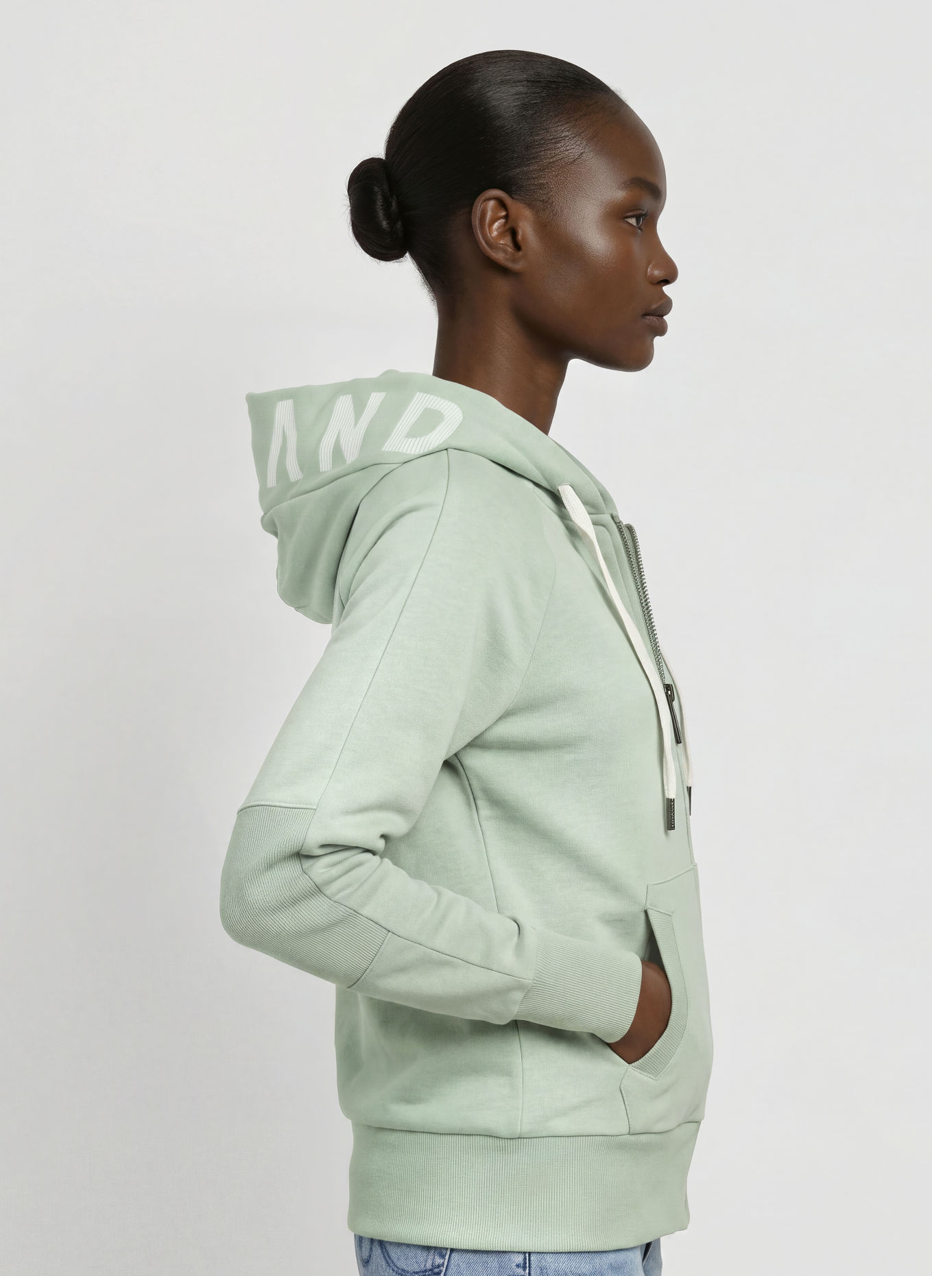 ELBSAND Sweatvest KELINA: LICHTGROEN