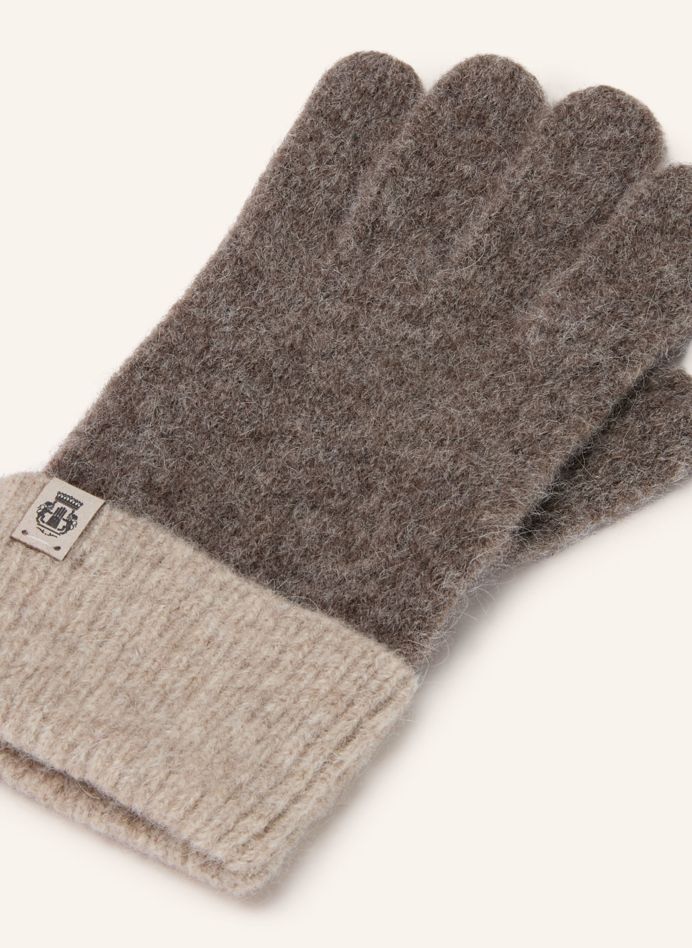 ROECKL Handschoenen SOFT CLOUD van jak- en alpacawol: TAUPE / BEIGE