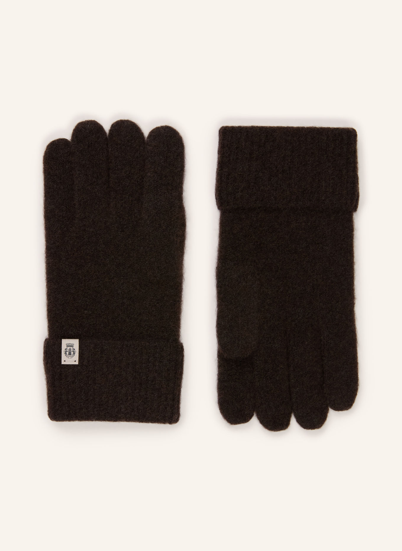 ROECKL Handschoenen SOFT CLOUD van jak- en alpacawol: MARRON FONCÉ