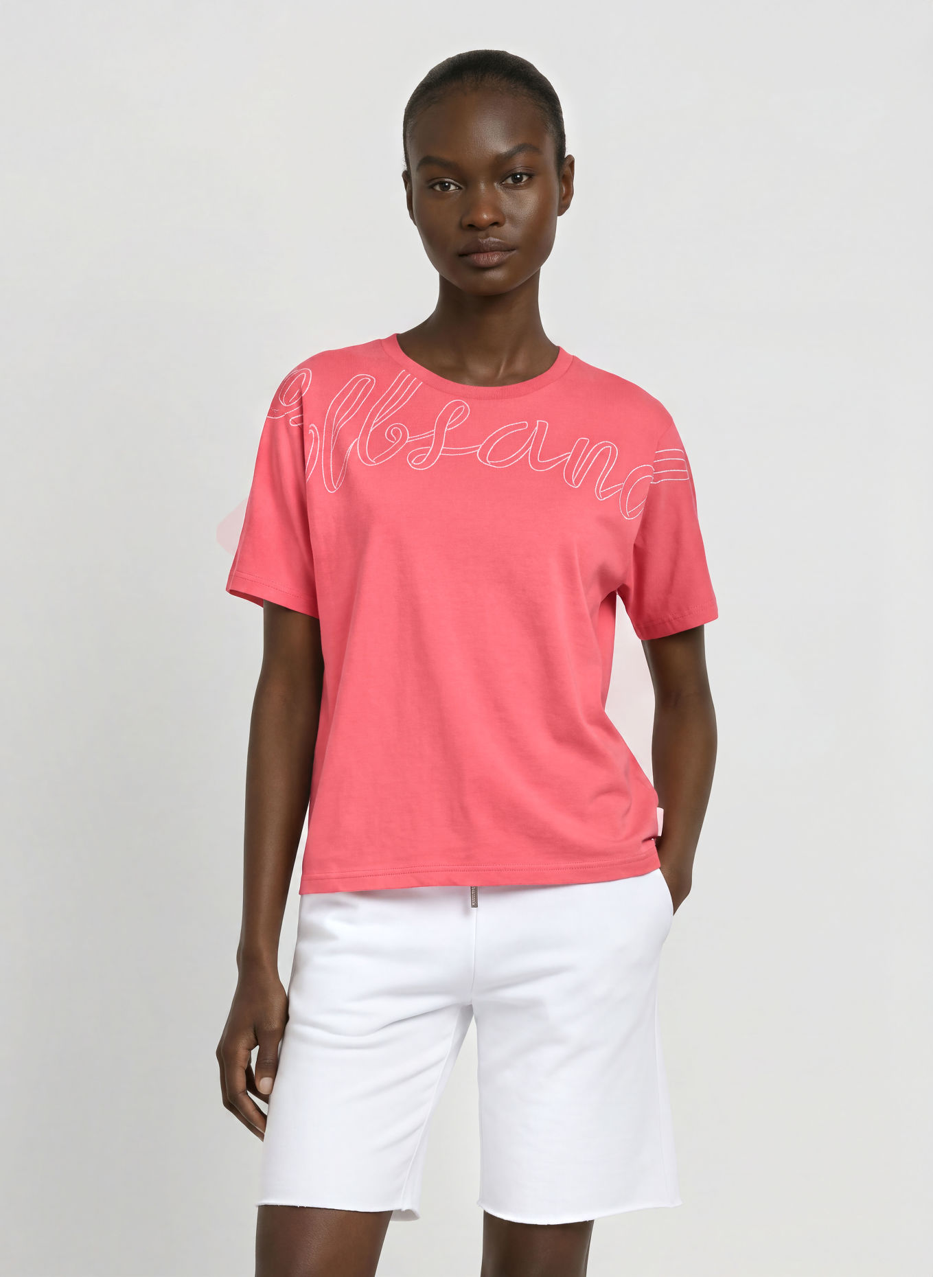 ELBSAND ZANNA T-shirt: PINK