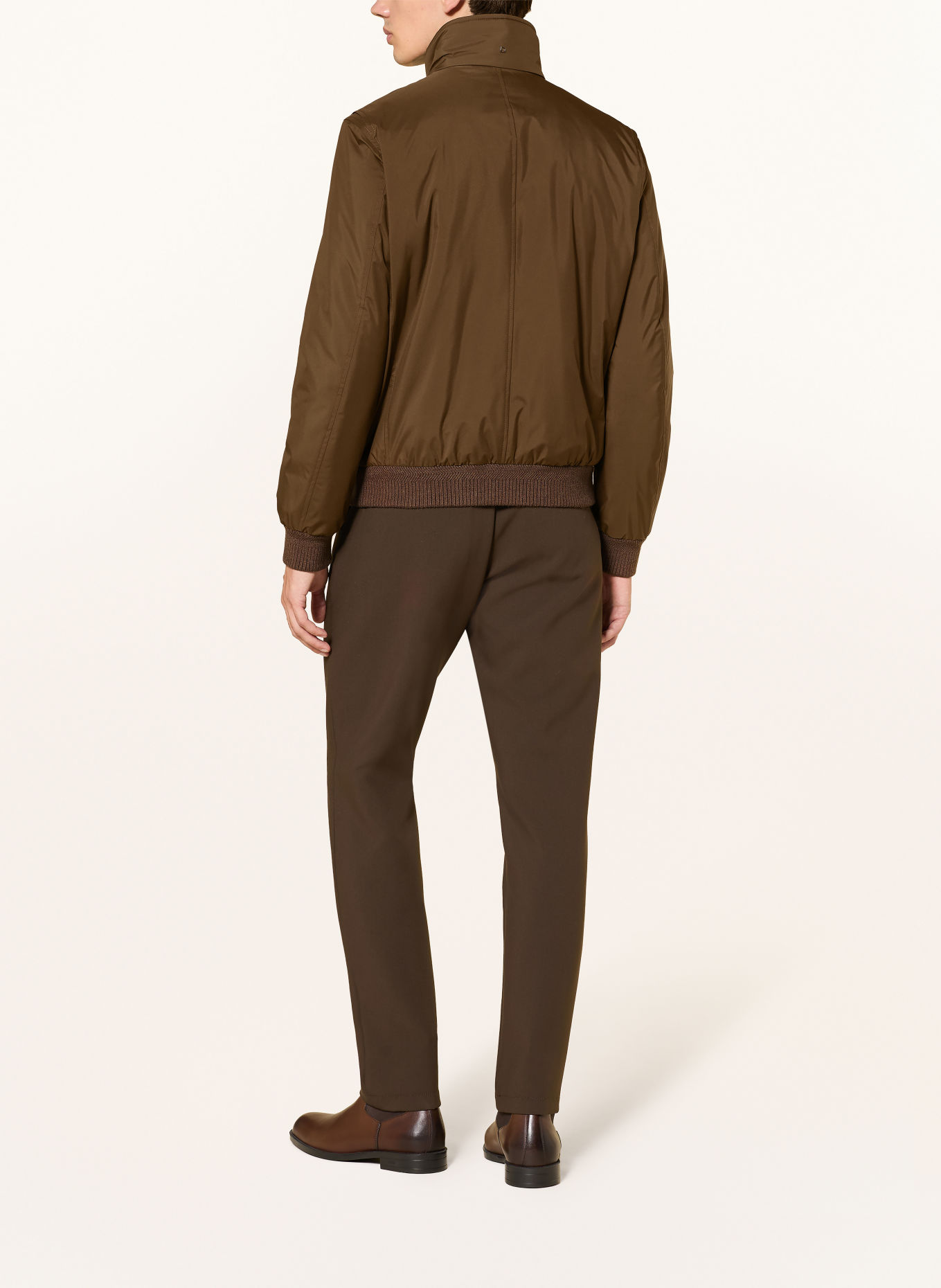 DRESSLER Blouson met afneembare kraag van imitatiebont: BRUIN