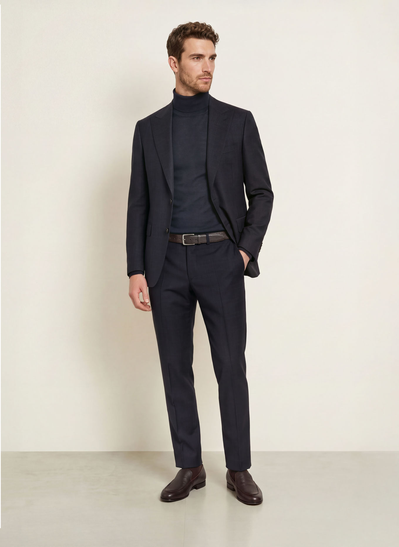 DRESSLER Sacou de costum cu croială Regular Fit: 048 DUNKELBLAU