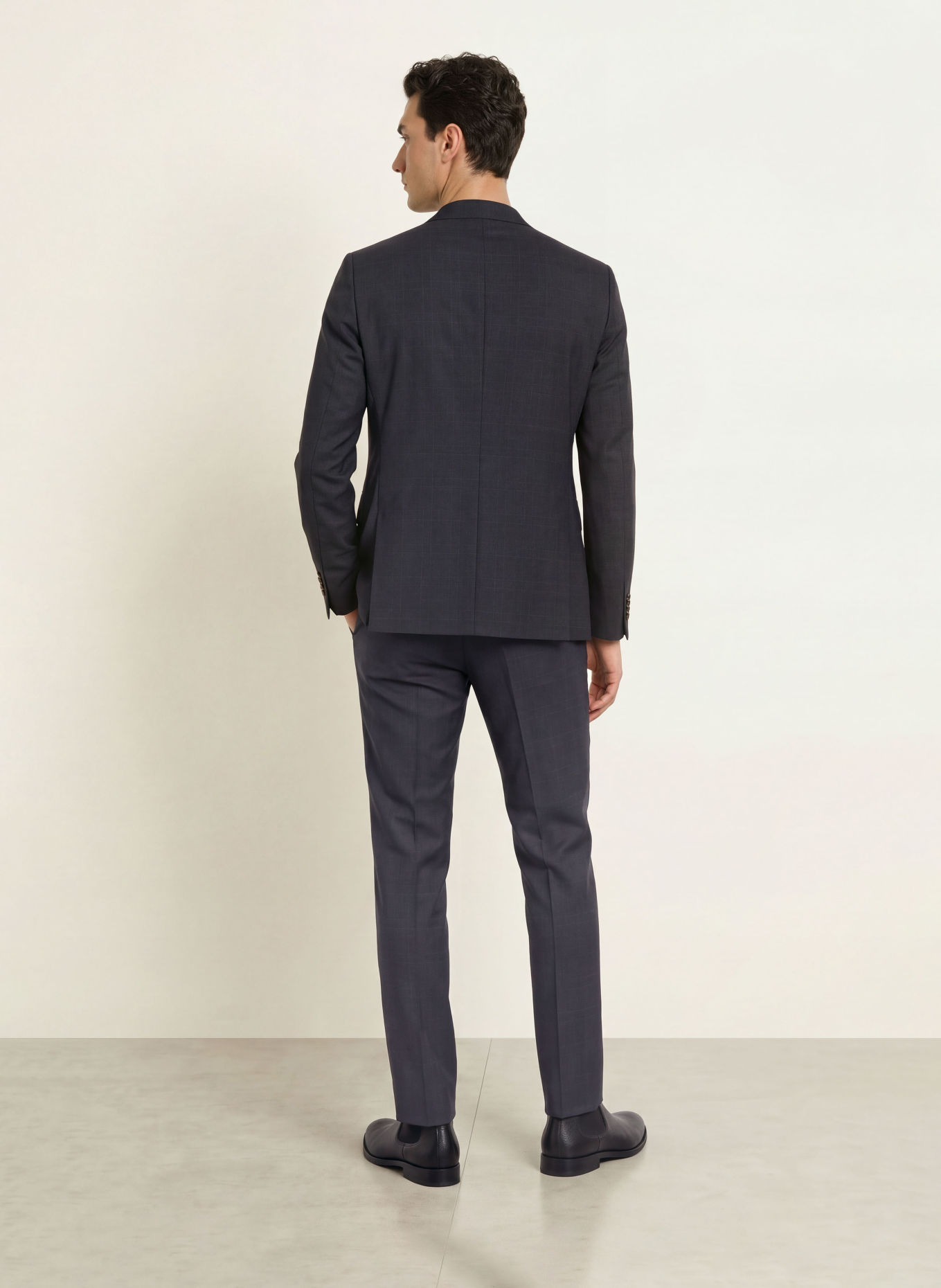 DRESSLER Pantalon de costume coupe slim: 048 DUNKELBLAU
