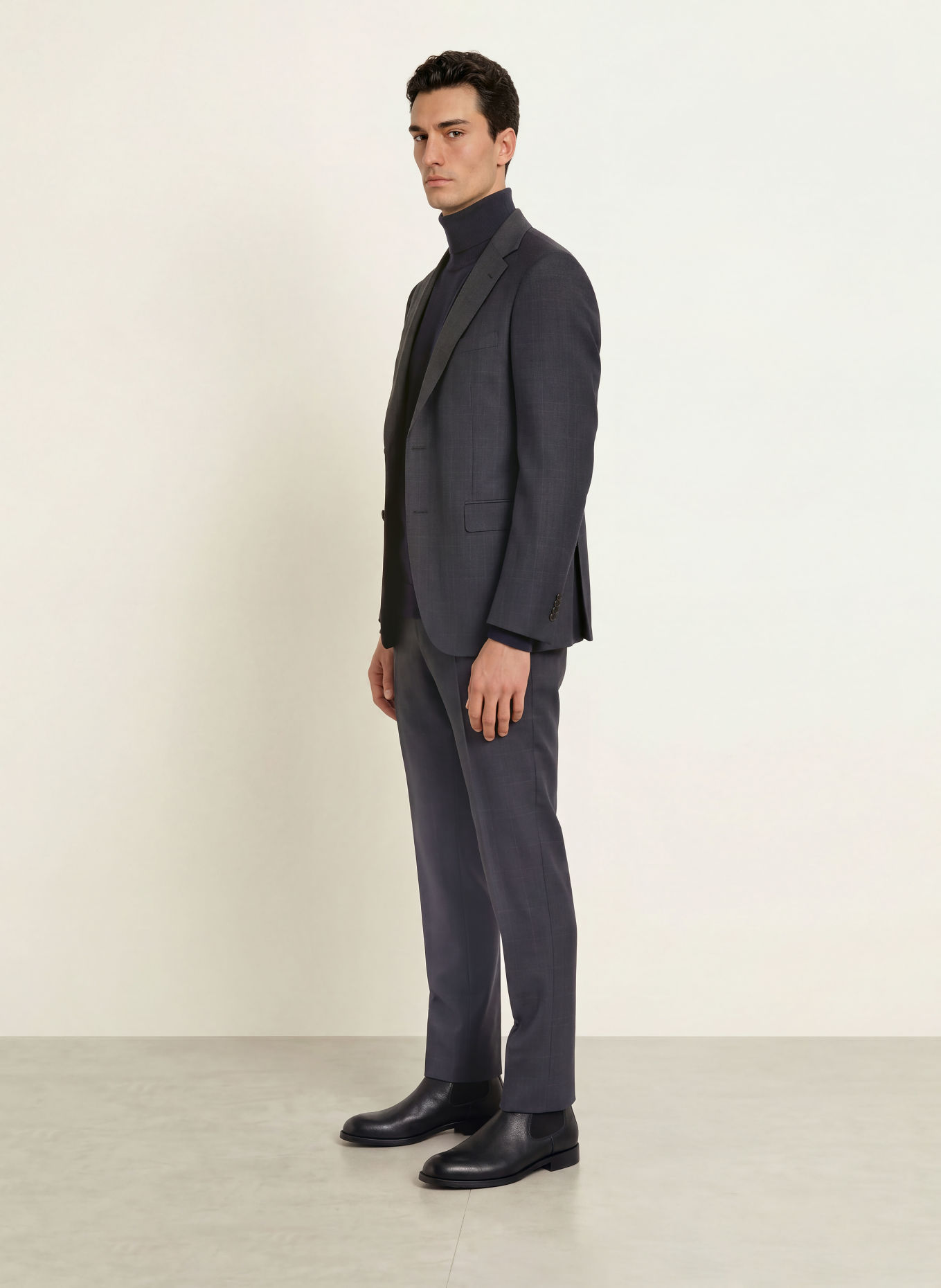 DRESSLER Pantalon de costume coupe slim: 048 DUNKELBLAU