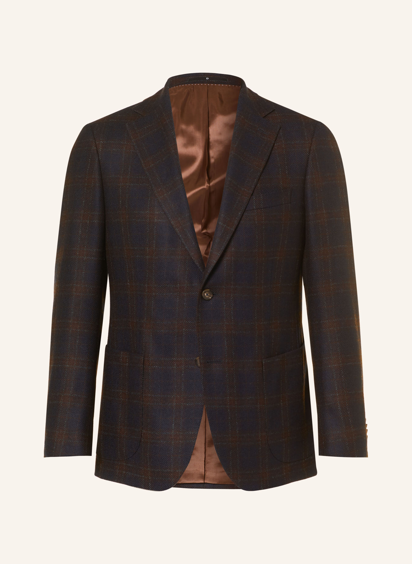DRESSLER Marynarka o kroju Regular Fit: GRANATOWY / CIEMNOBRĄZOWY / SZARY