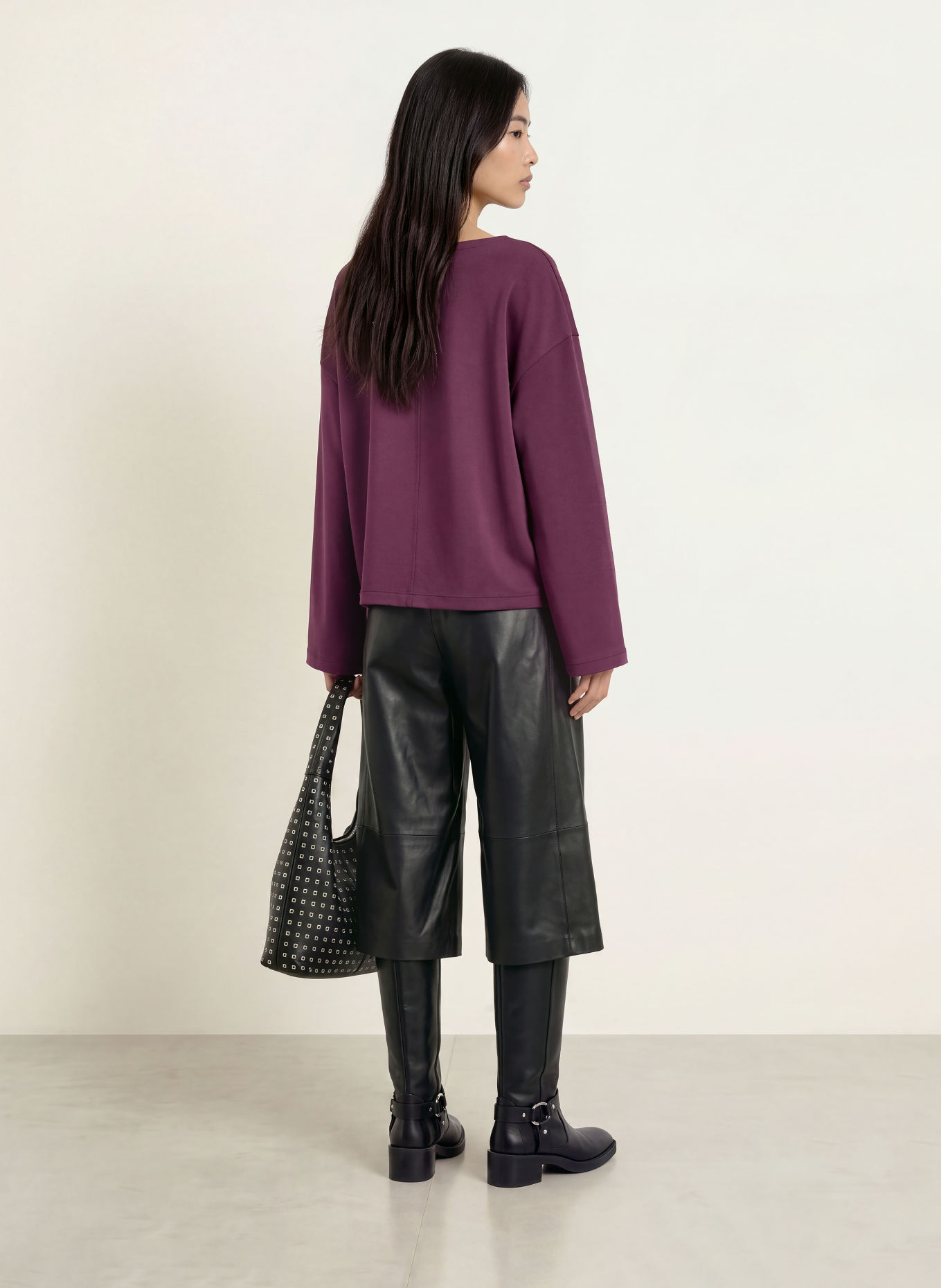 ELIAS RUMELIS Longsleeve DEBBORY: DONKERPAARS