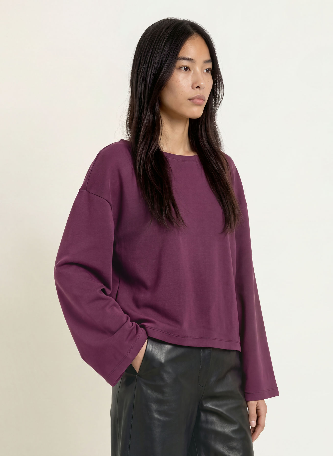 ELIAS RUMELIS Longsleeve DEBBORY: DONKERPAARS