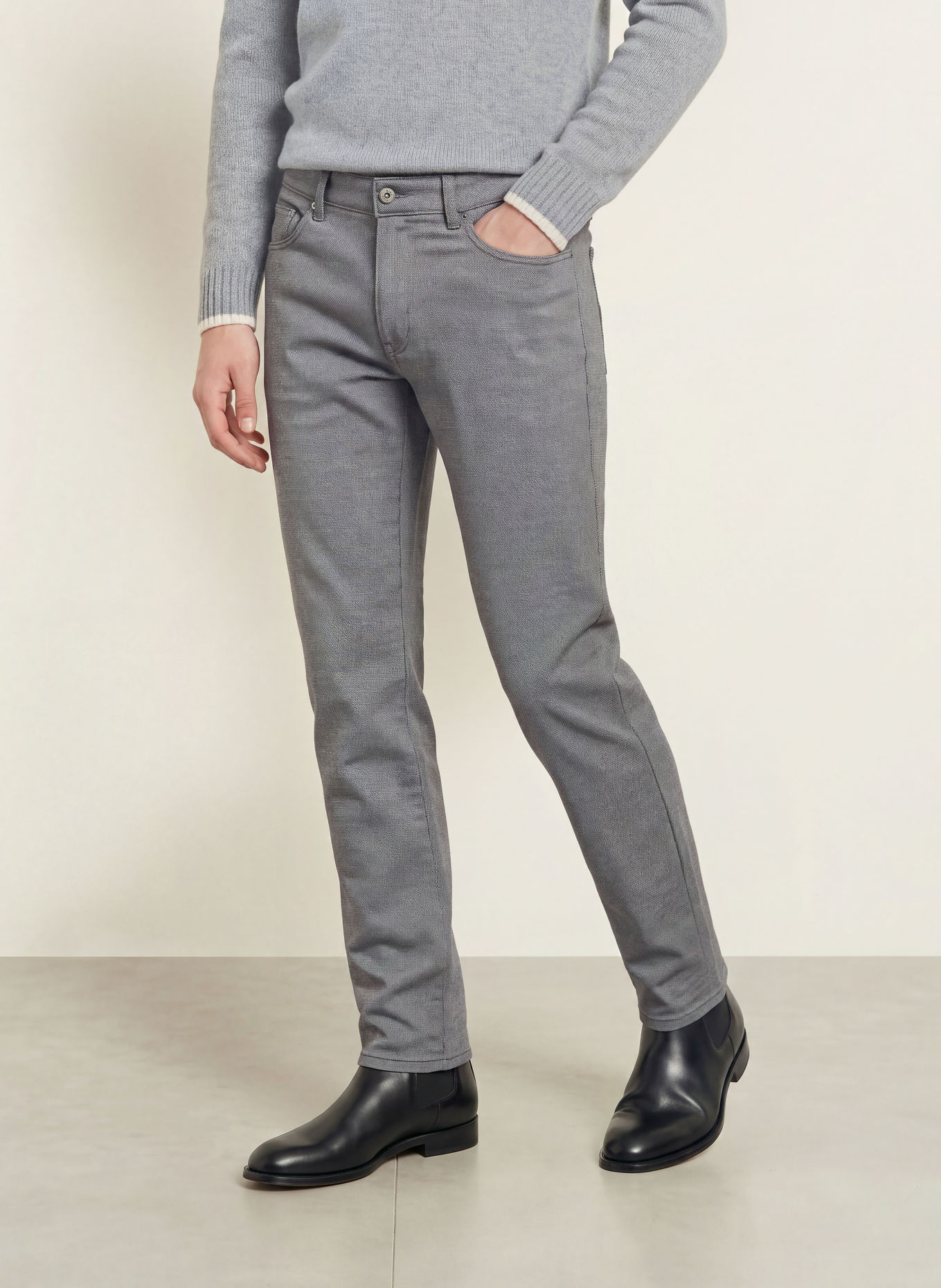 BRAX Broek CADIZ Straight Fit: 07 SILVER